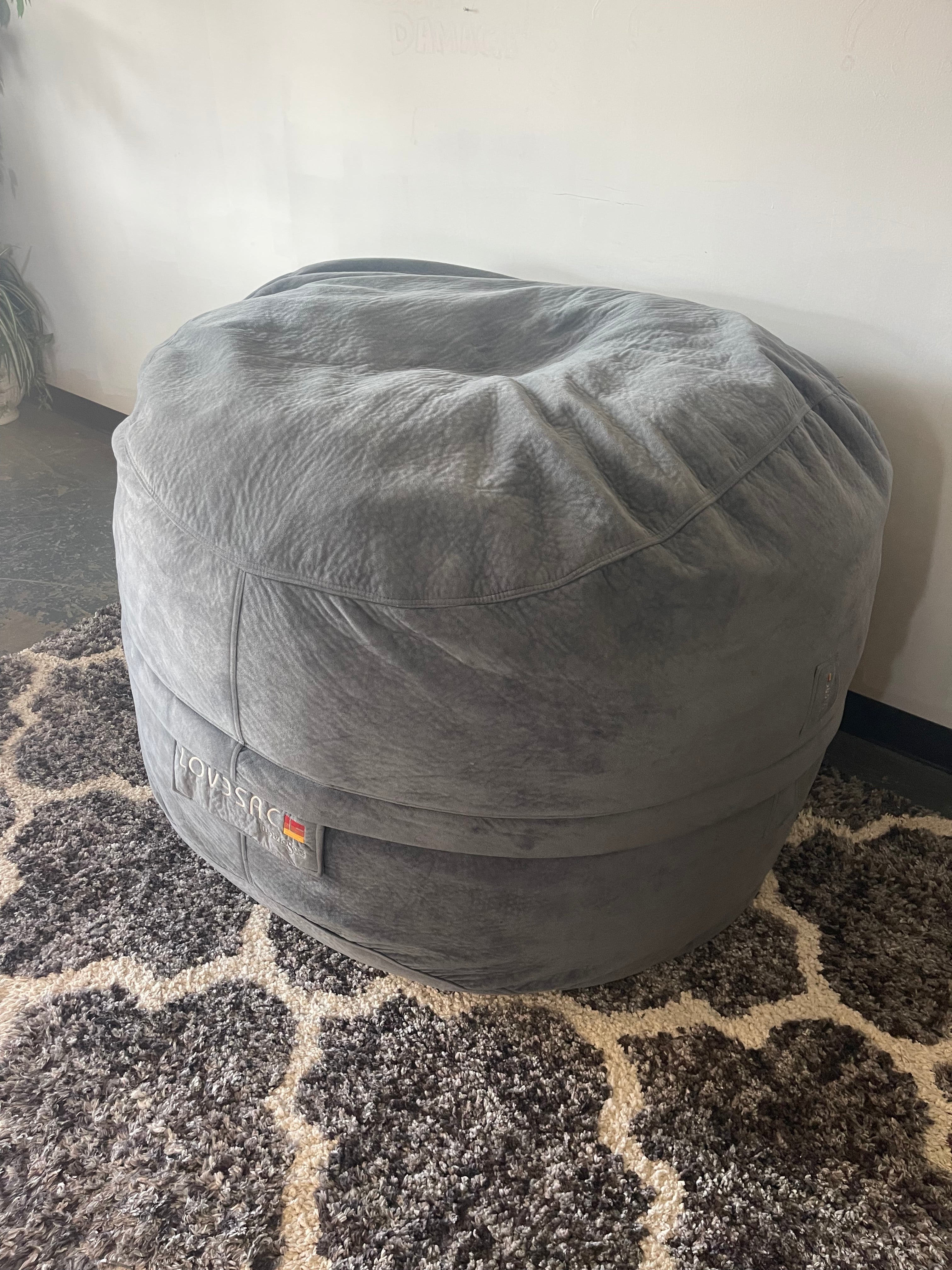 Lovesac Oversized Foam Bean Bag Chair