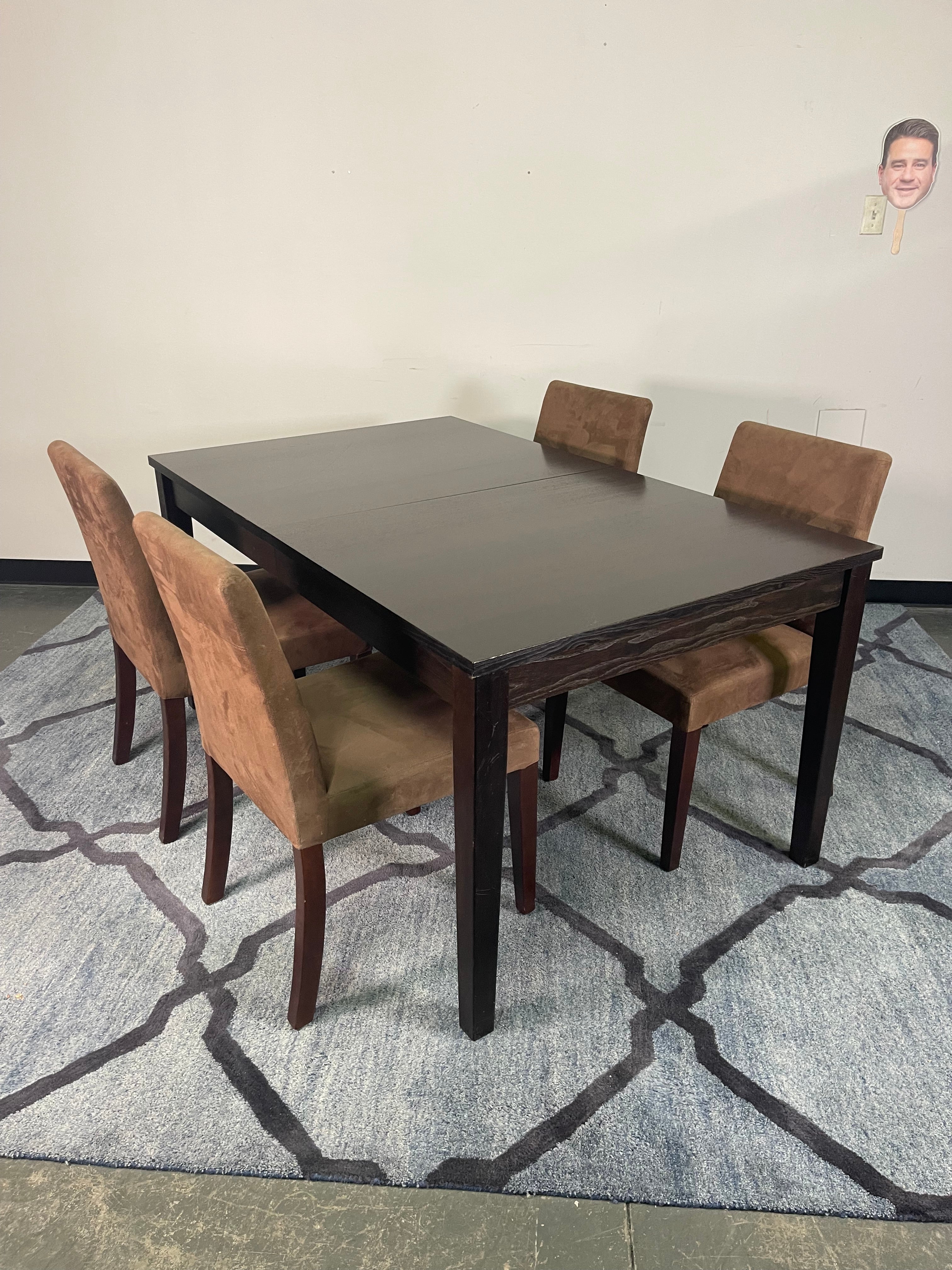 Crate & Barrel Dining Table with 4 Chairs
