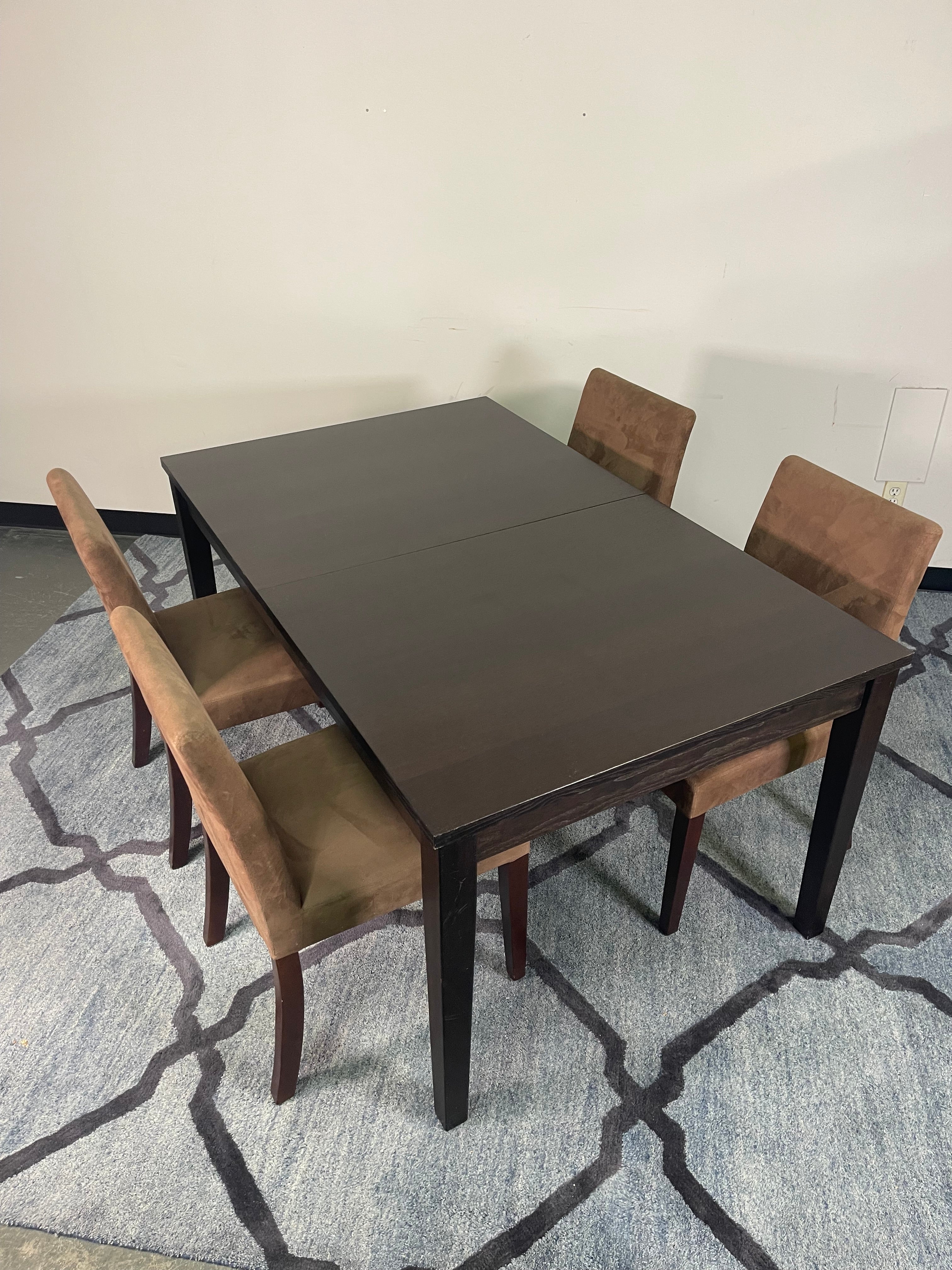 Crate & Barrel Dining Table with 4 Chairs