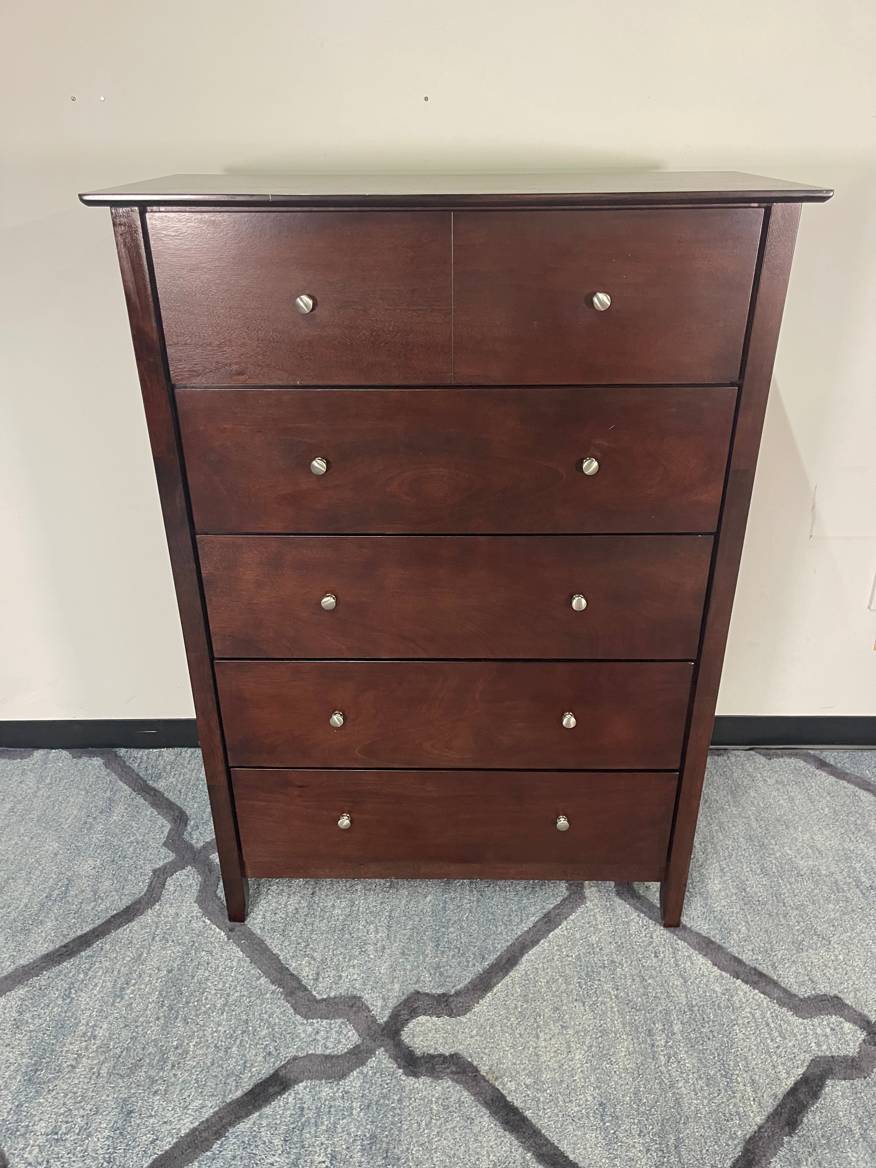 Espresso Wood Chest of Drawers