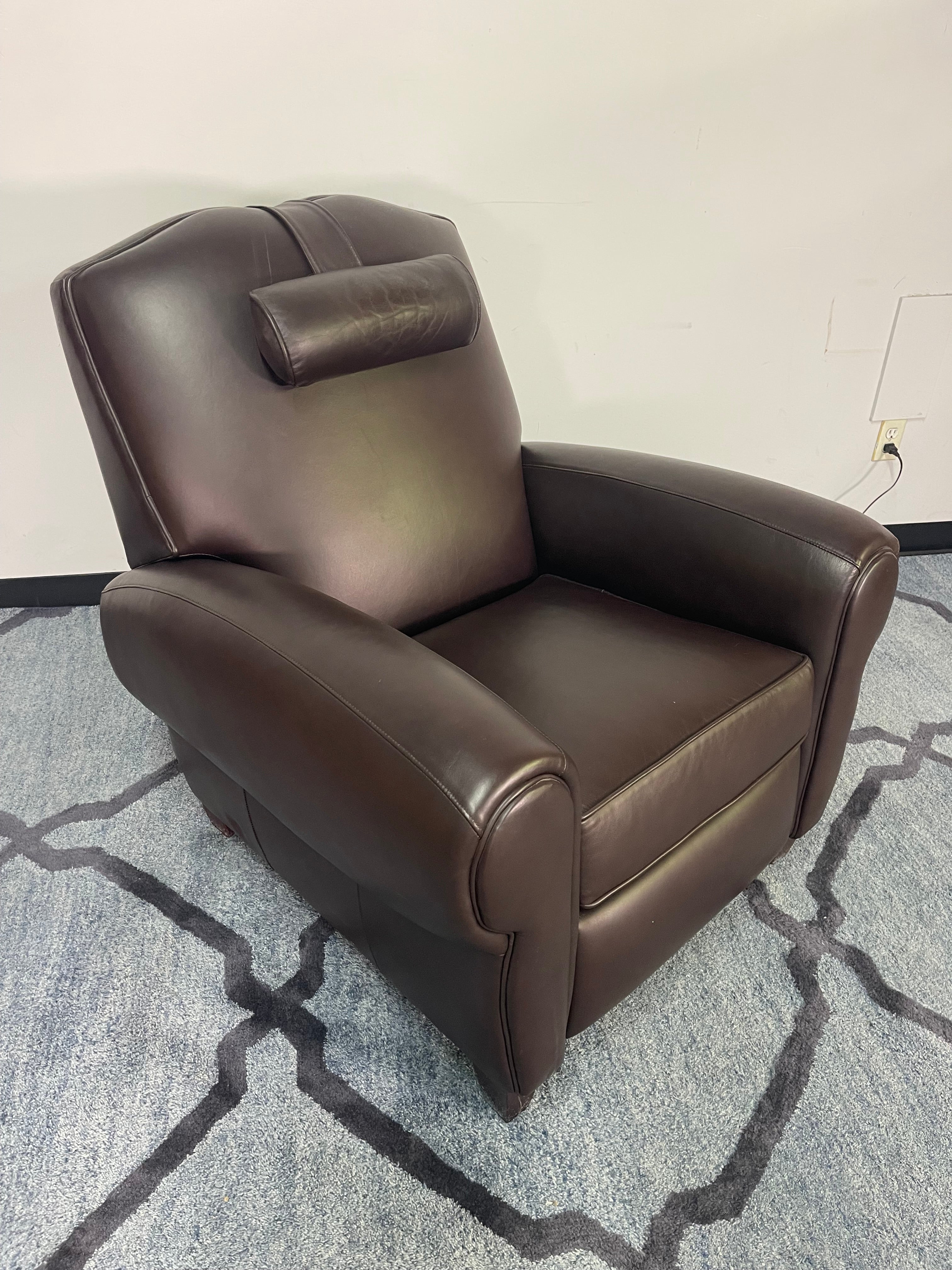 Espresso Leather Power Recliner
