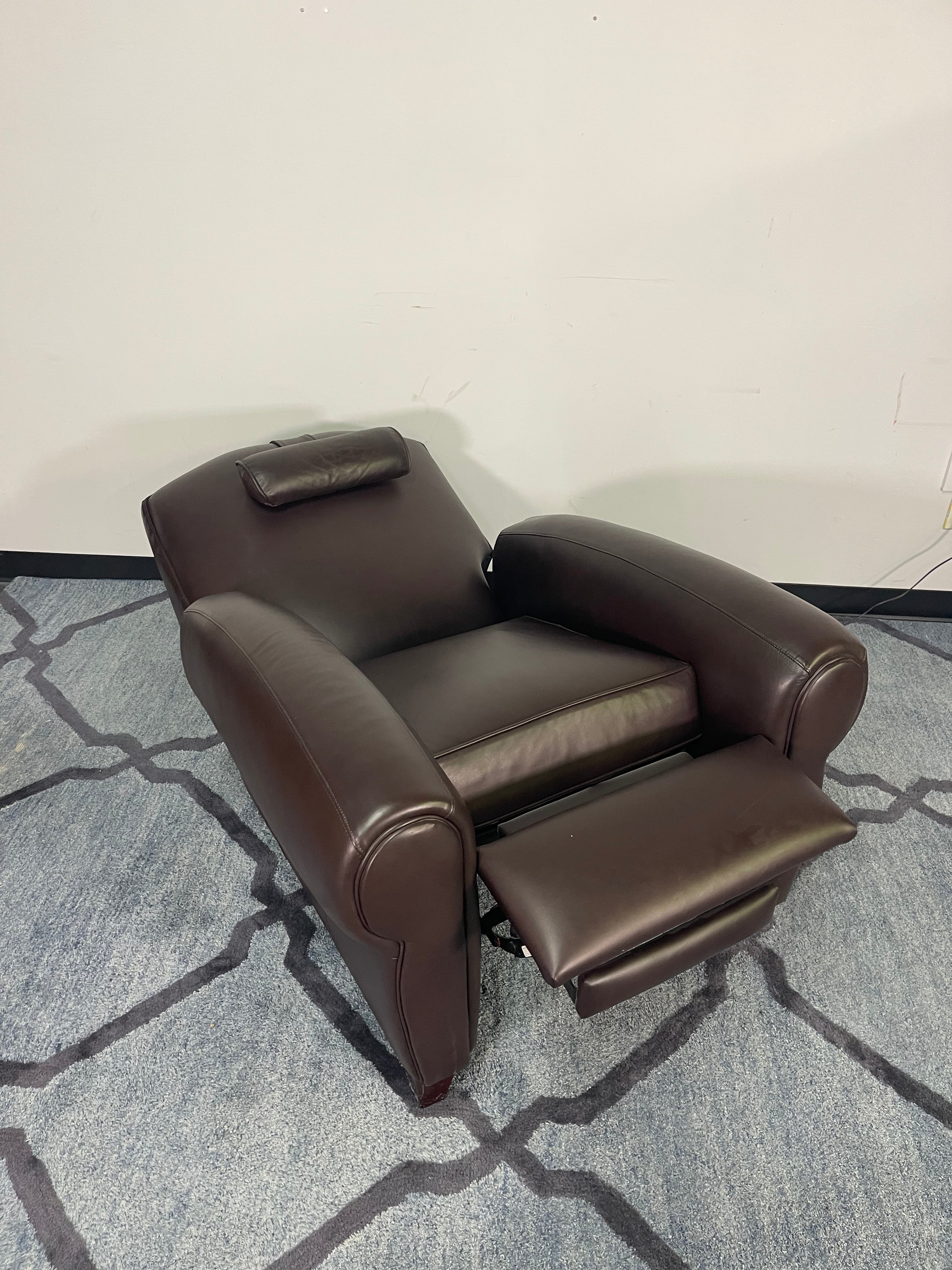 Espresso Leather Power Recliner