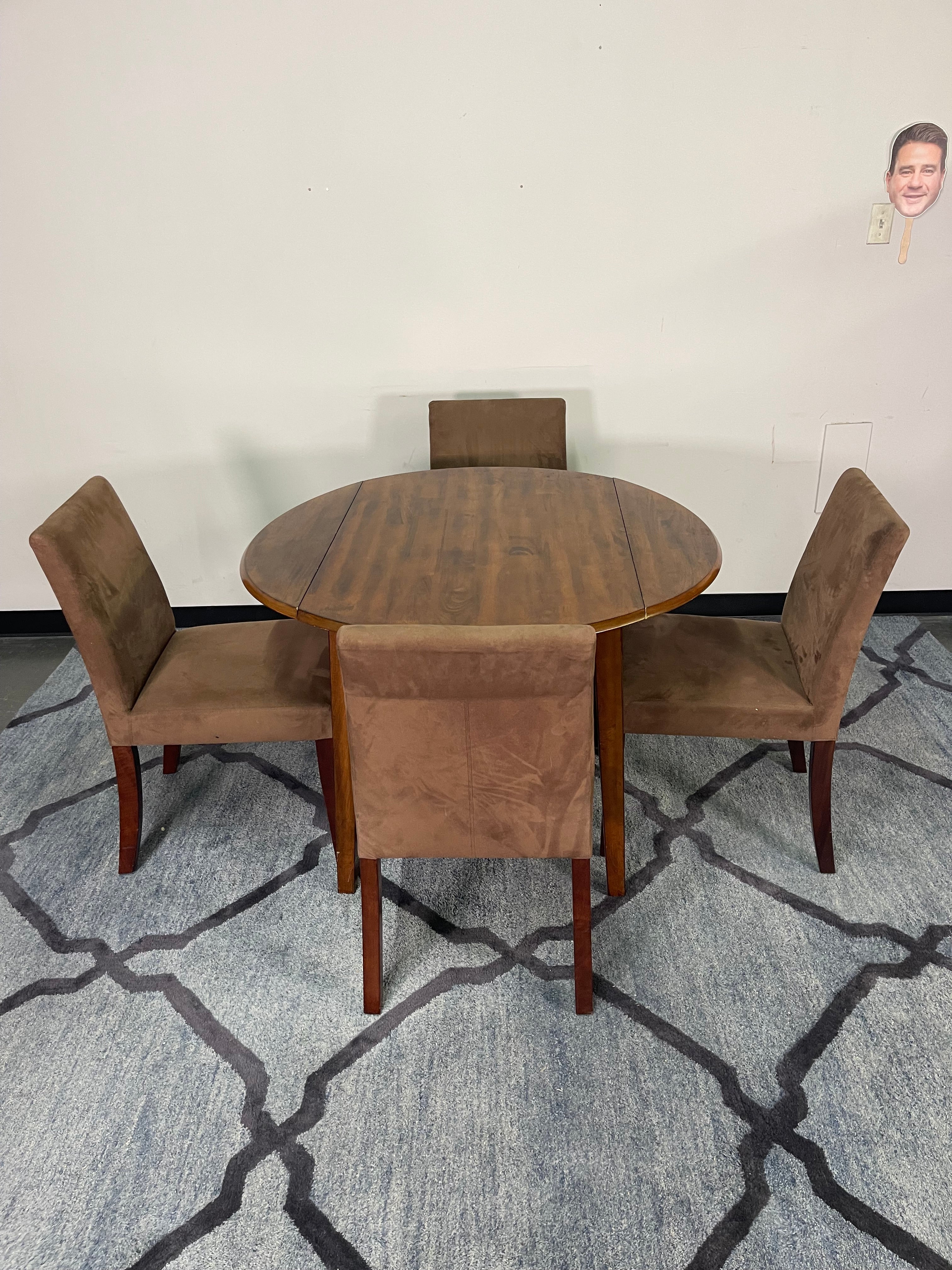 Drop-Leaf Dining Table & Chairs