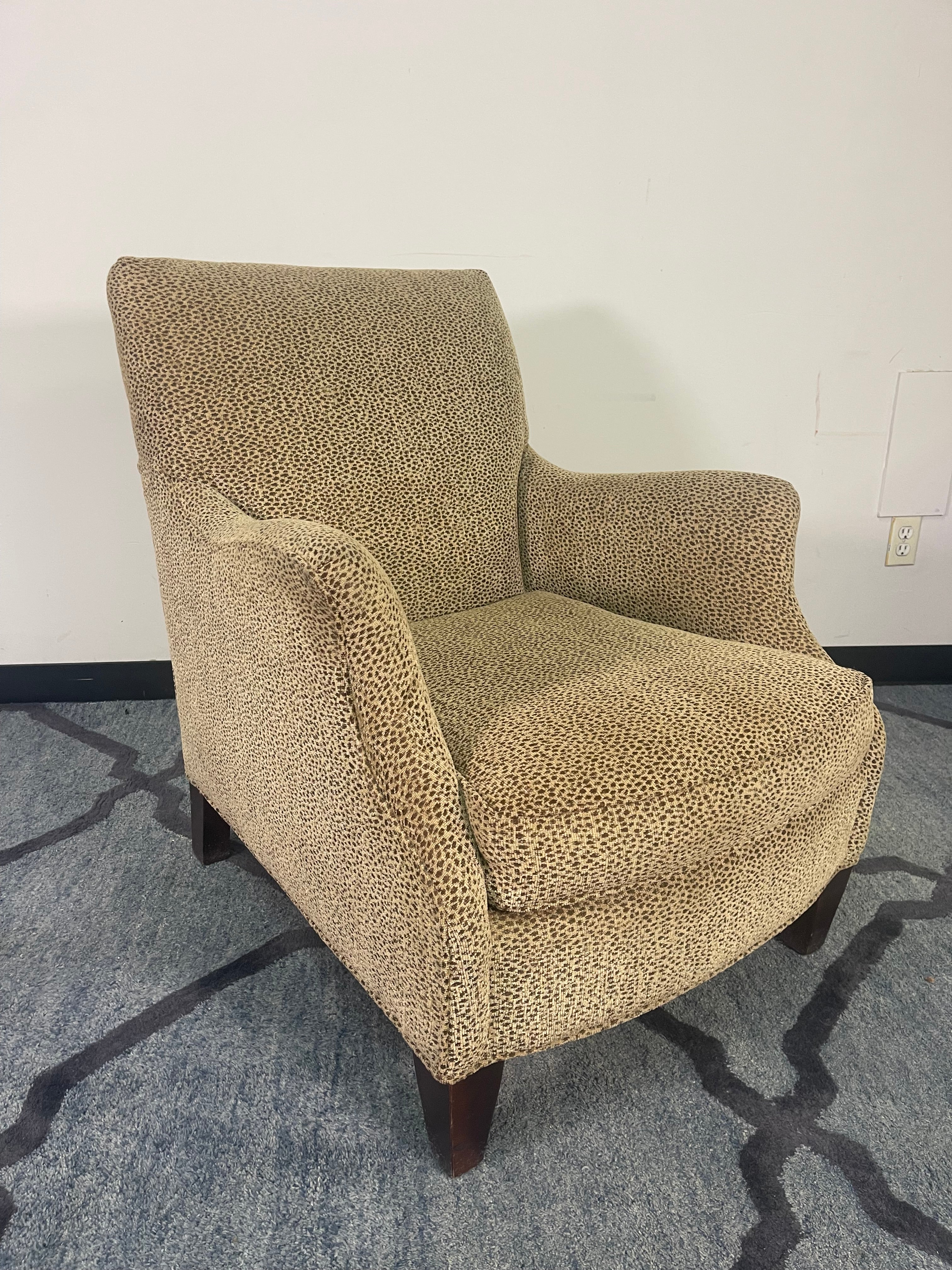 Cheetah Print Cozy Accent Chair