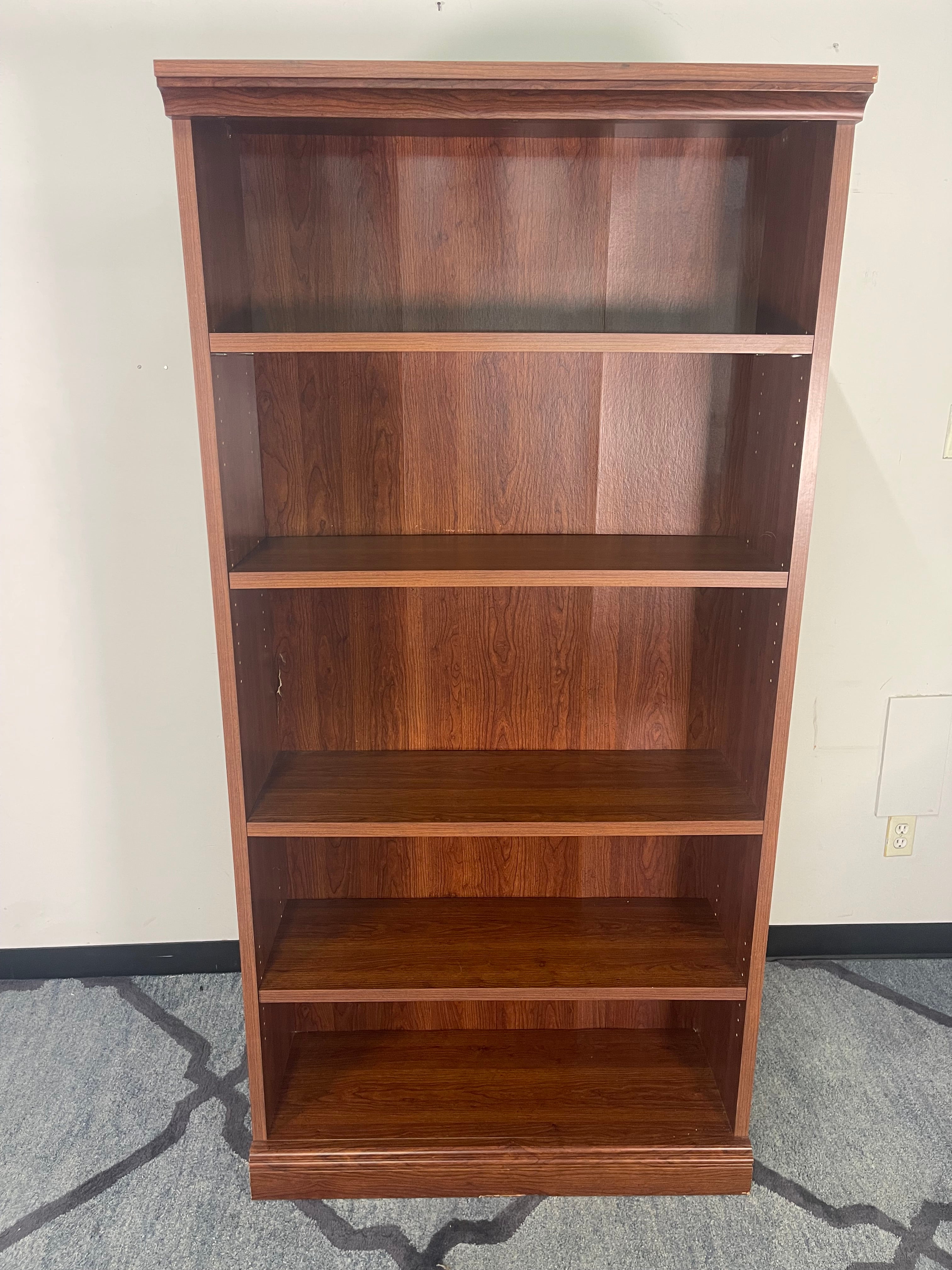 Classic Cherry Finish Bookshelf