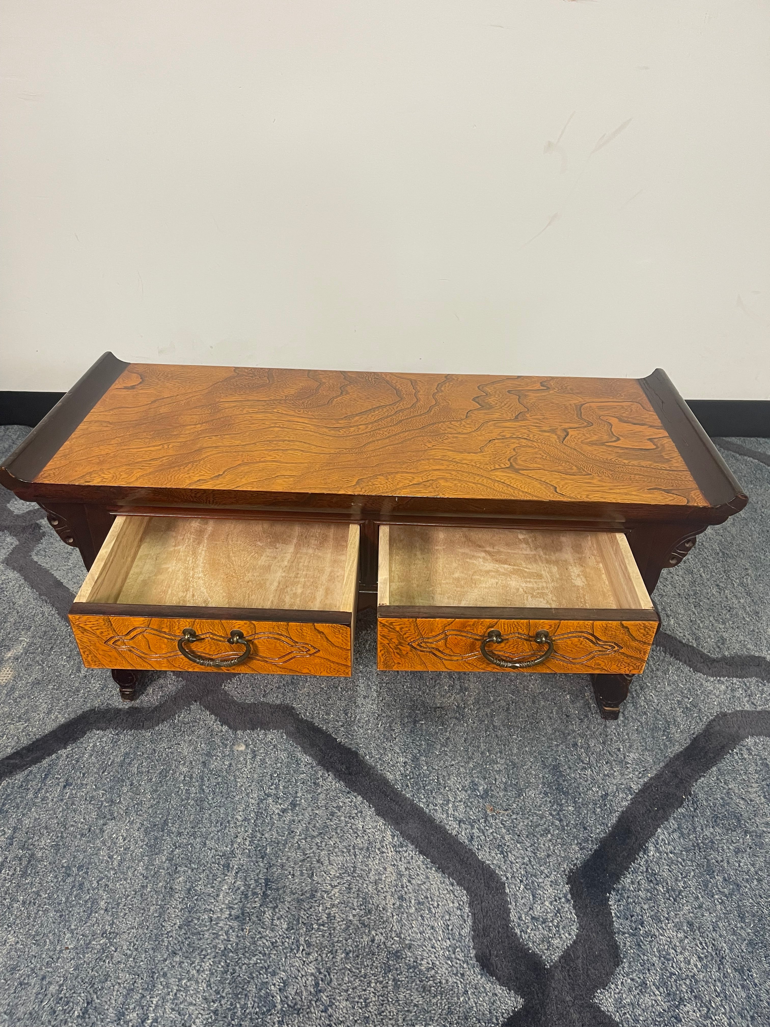 Asian-Style Elm Burl Altar Table