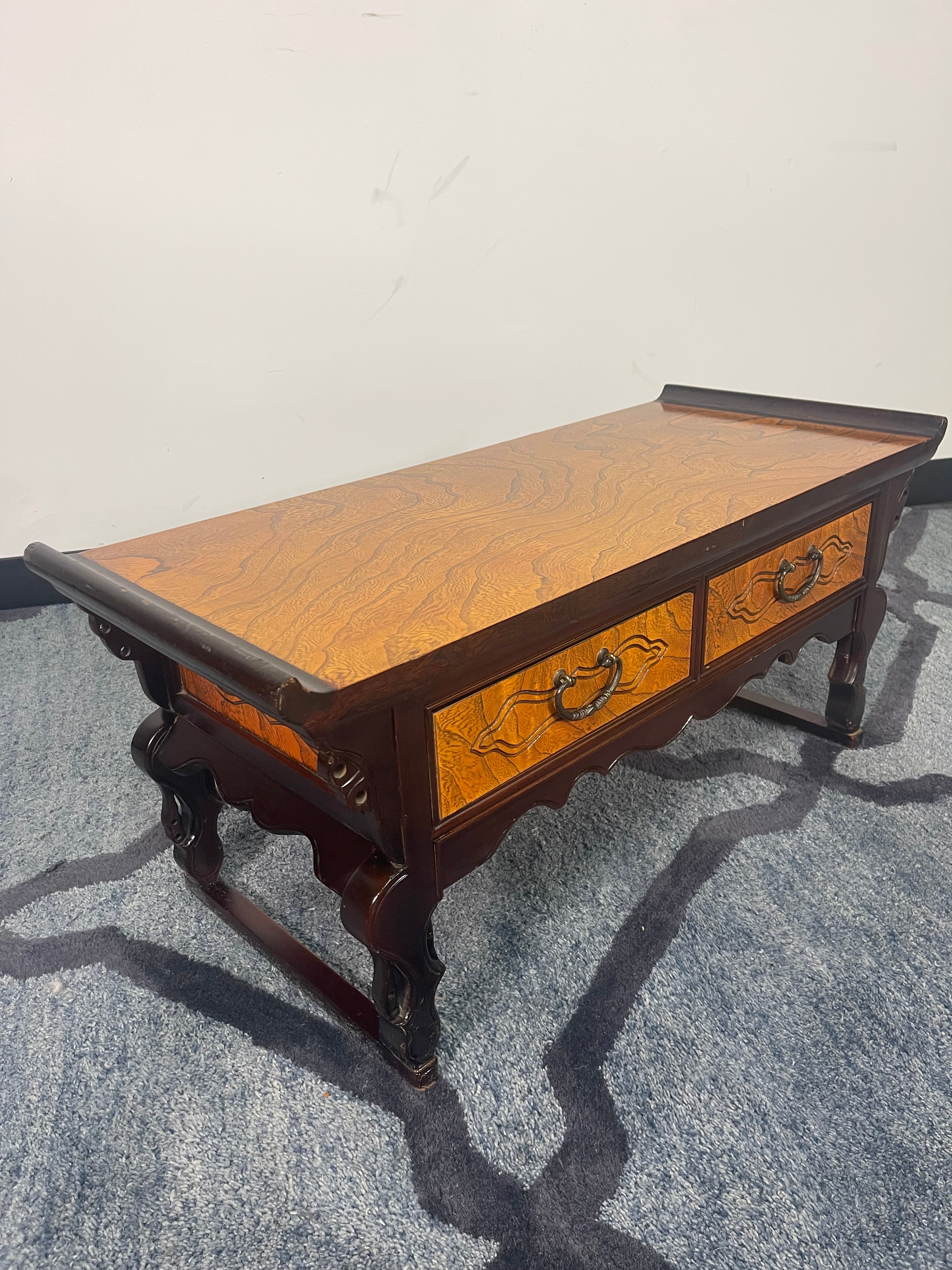 Asian-Style Elm Burl Altar Table