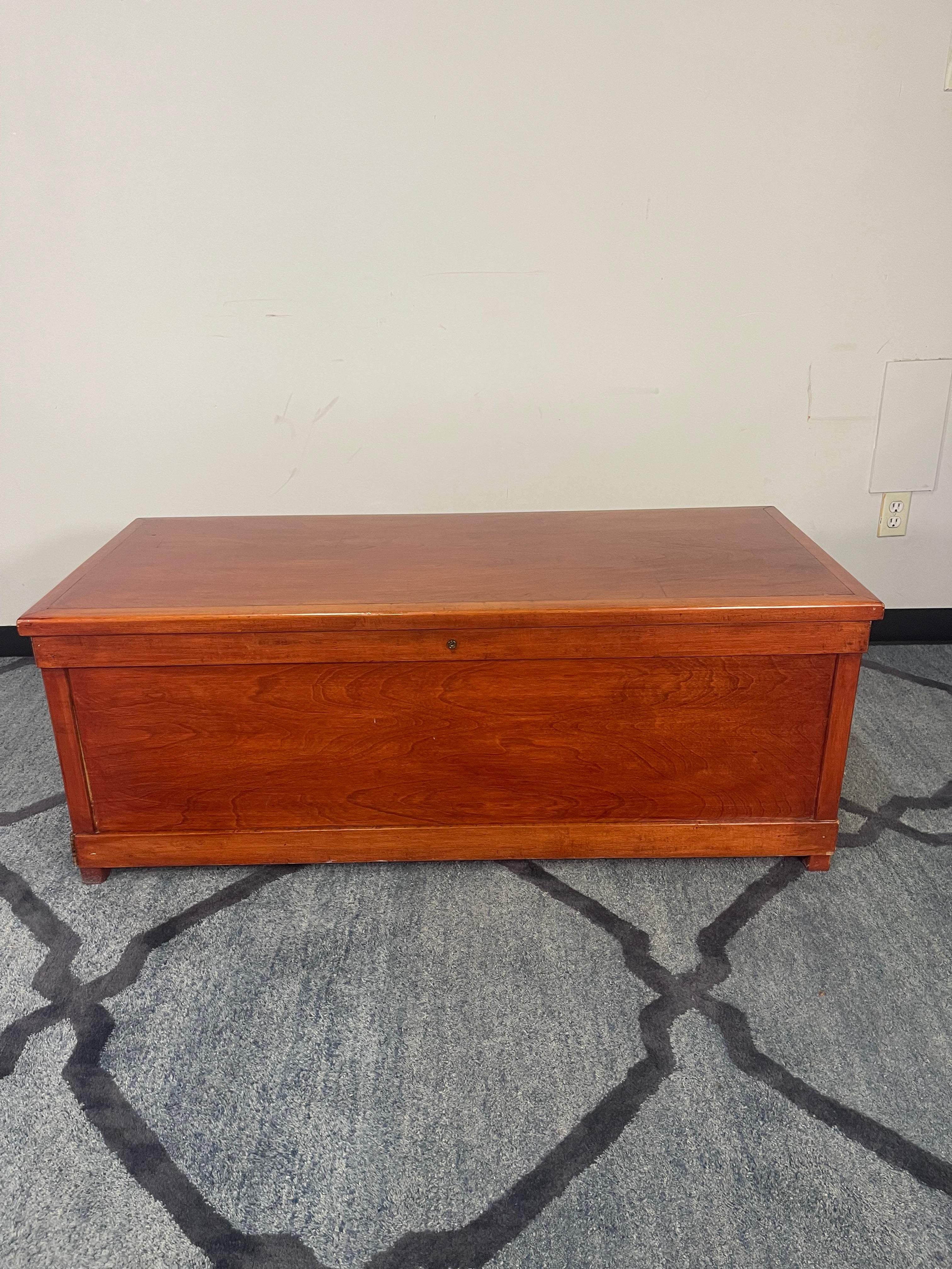 Cherry Wood Cedar-Lined Storage Chest