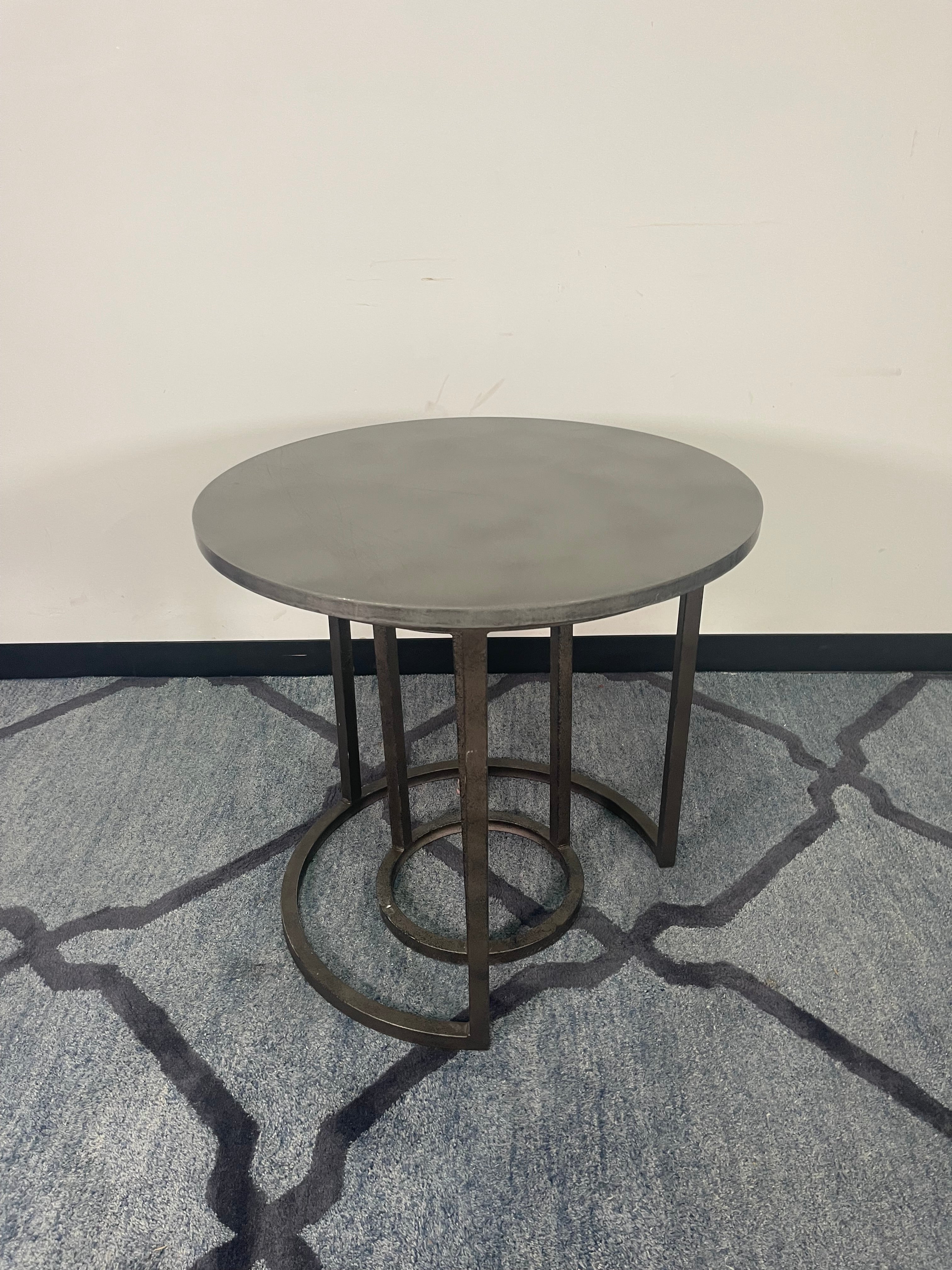 Industrial Metal Nesting Side Tables