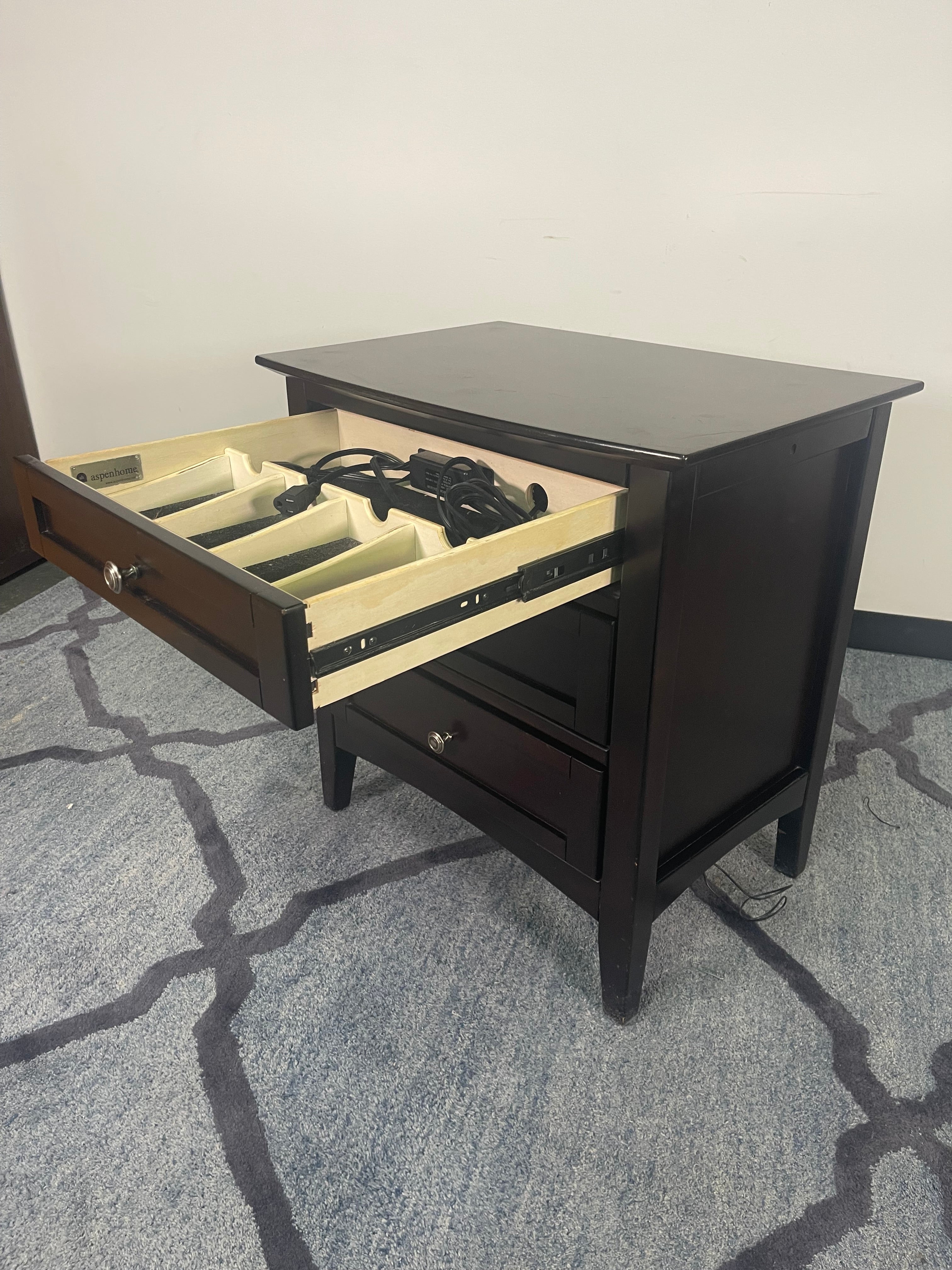 Aspenhome Espresso Bedroom Set – Media Chest & Nightstands