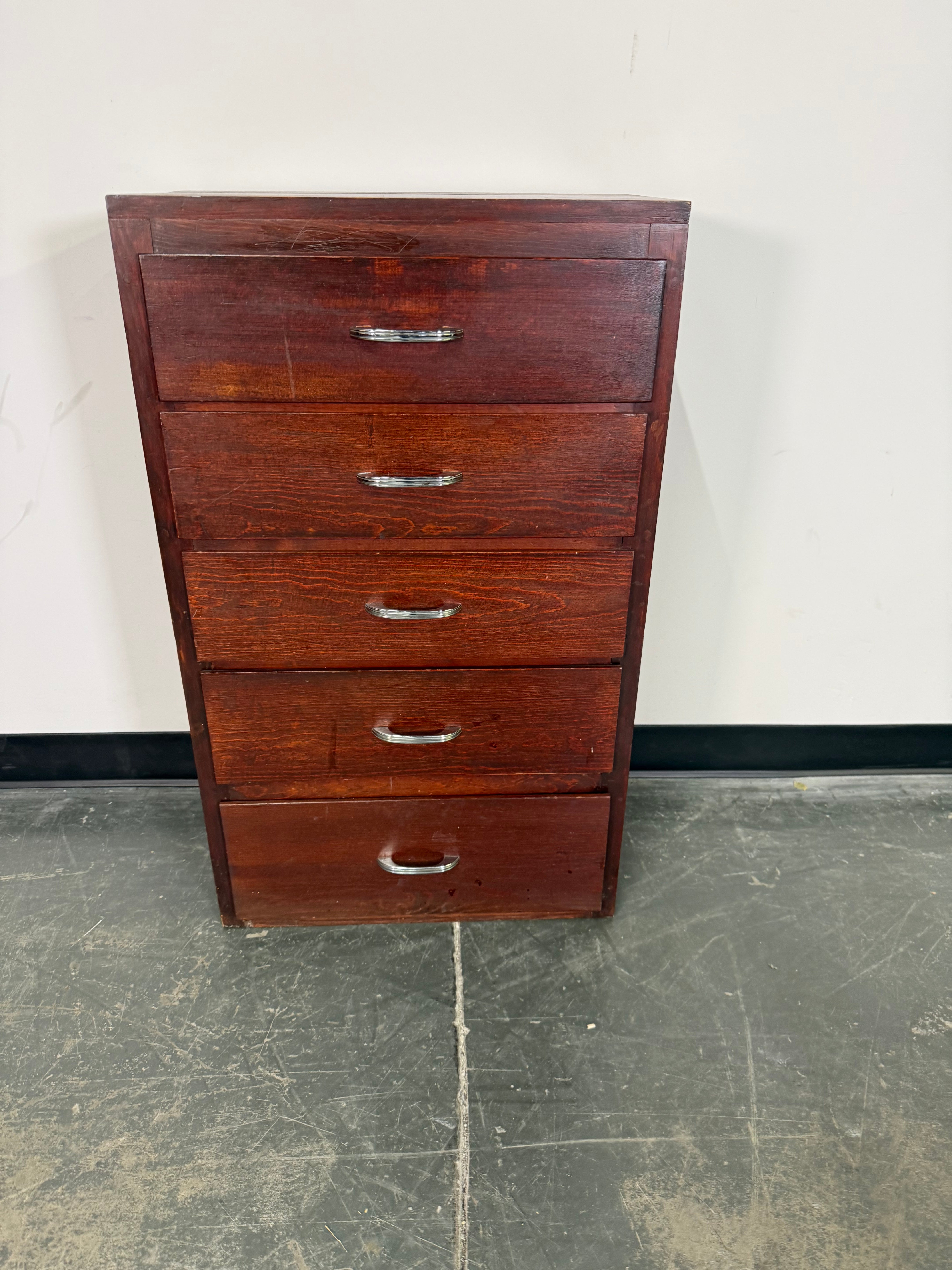 Solid Wood 5-Drawer Chest – Rich Espresso Finish