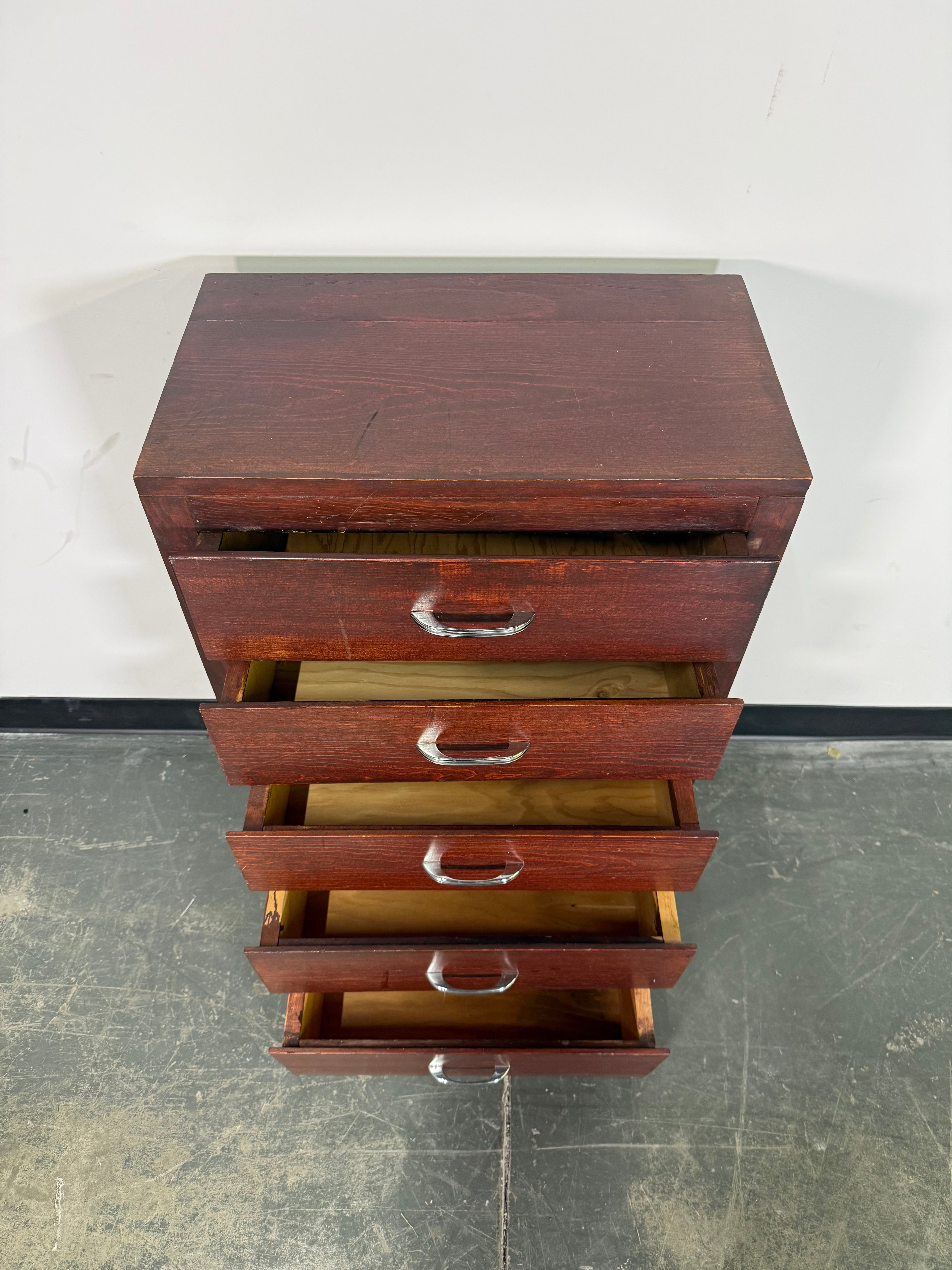 Solid Wood 5-Drawer Chest – Rich Espresso Finish