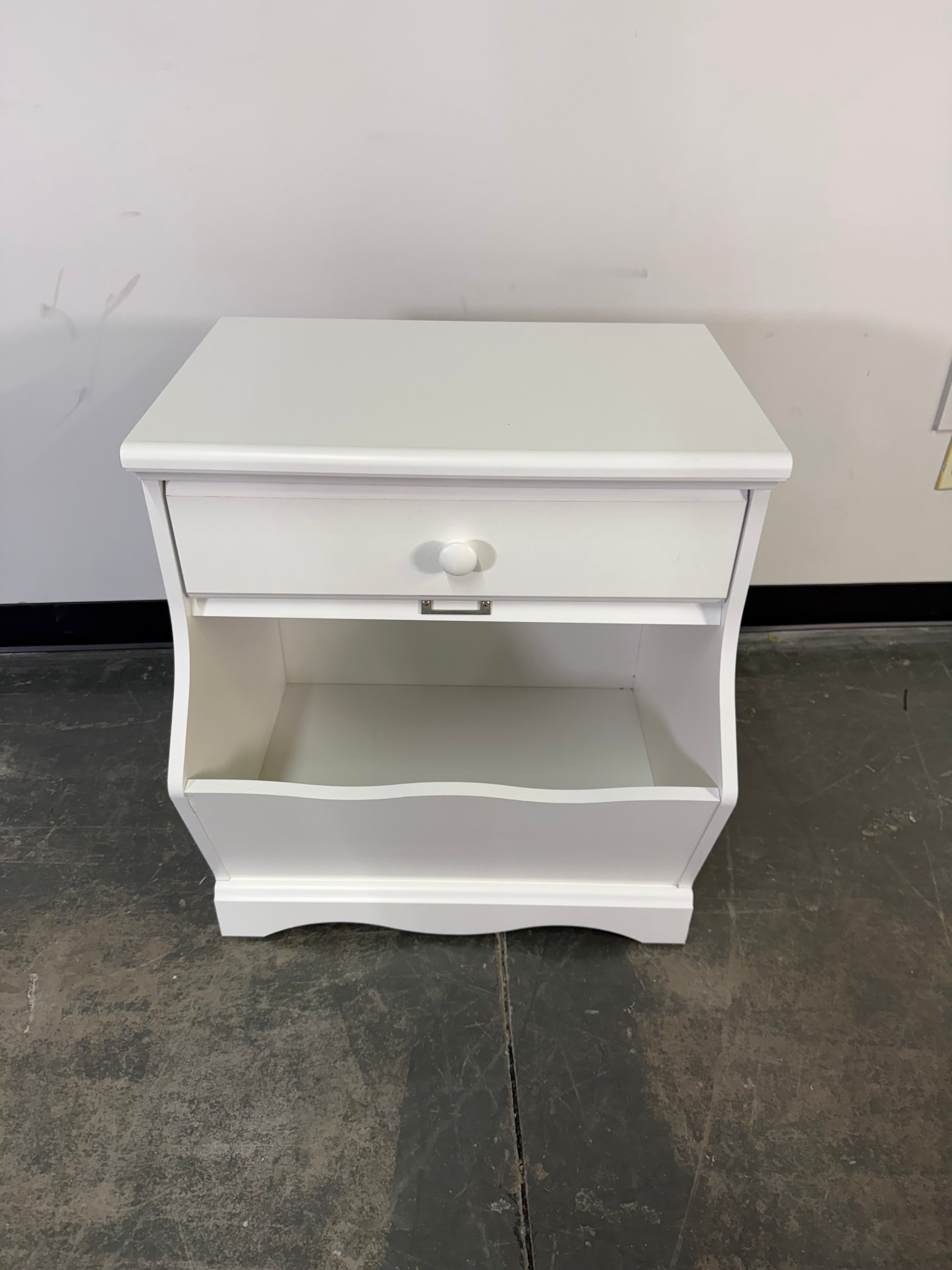 Charming White Bedside Nightstand