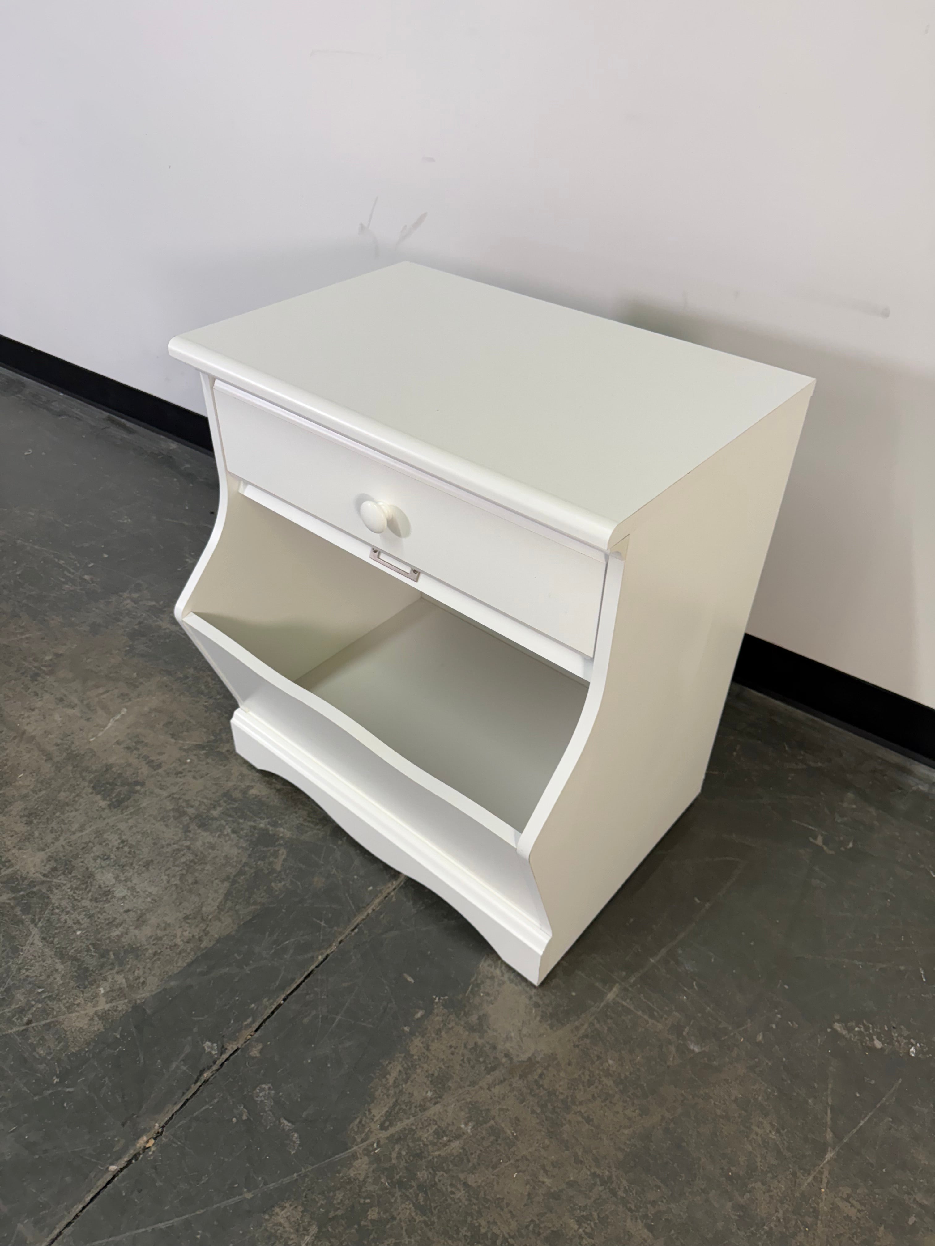 Charming White Bedside Nightstand