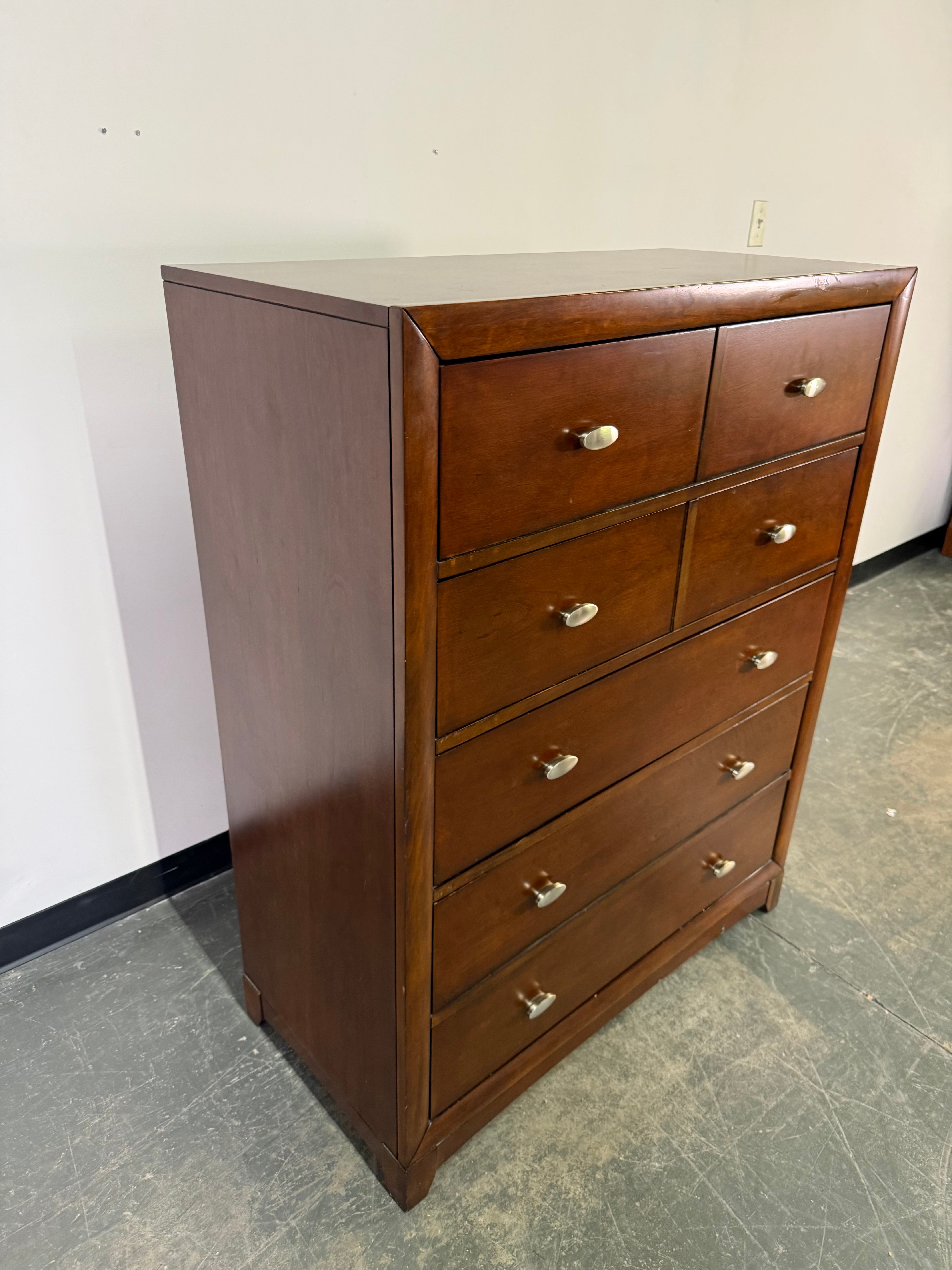 Solid Wood 6-Drawer Chest
