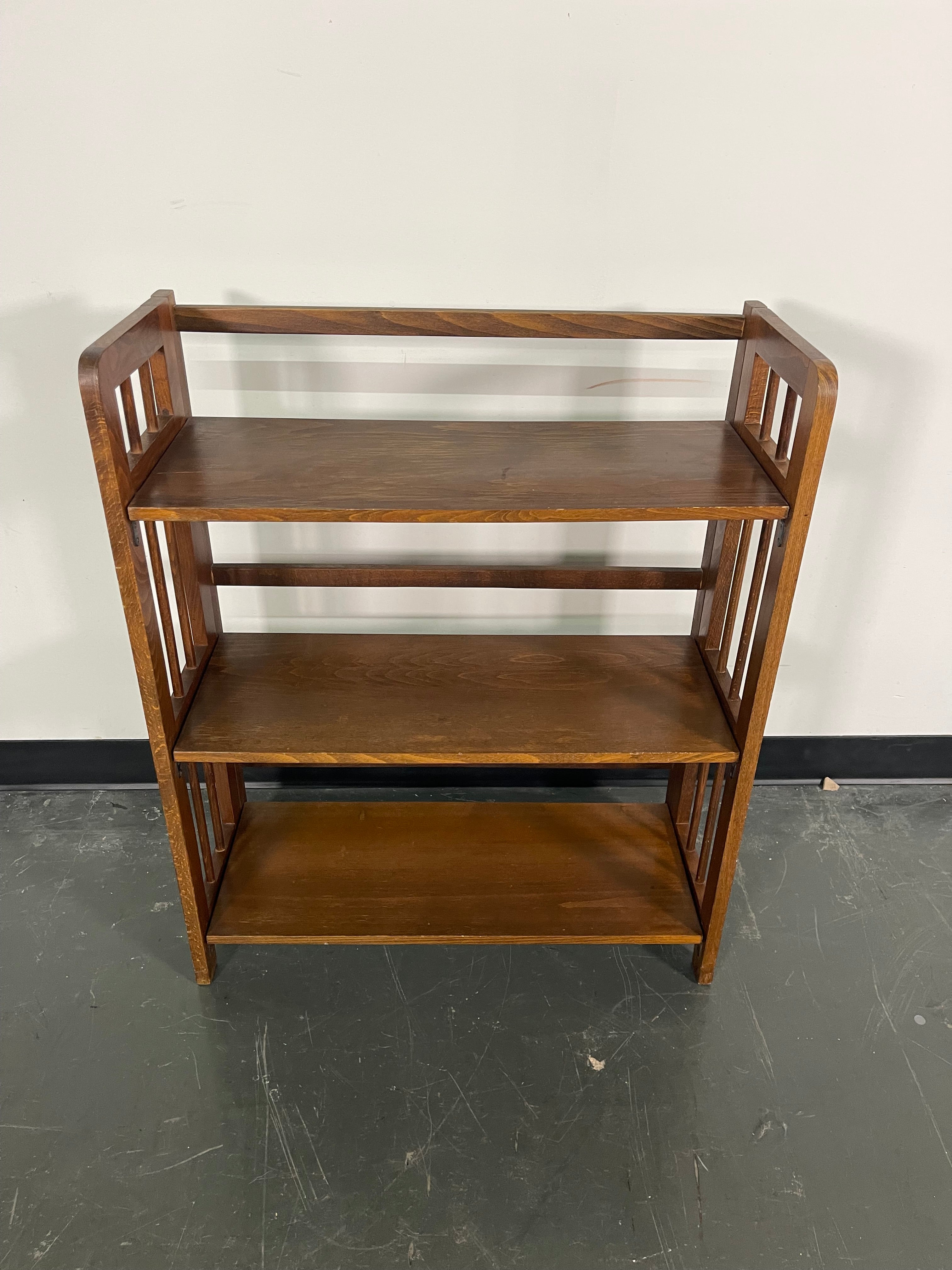 Folding 3-Shelf Bookshelf