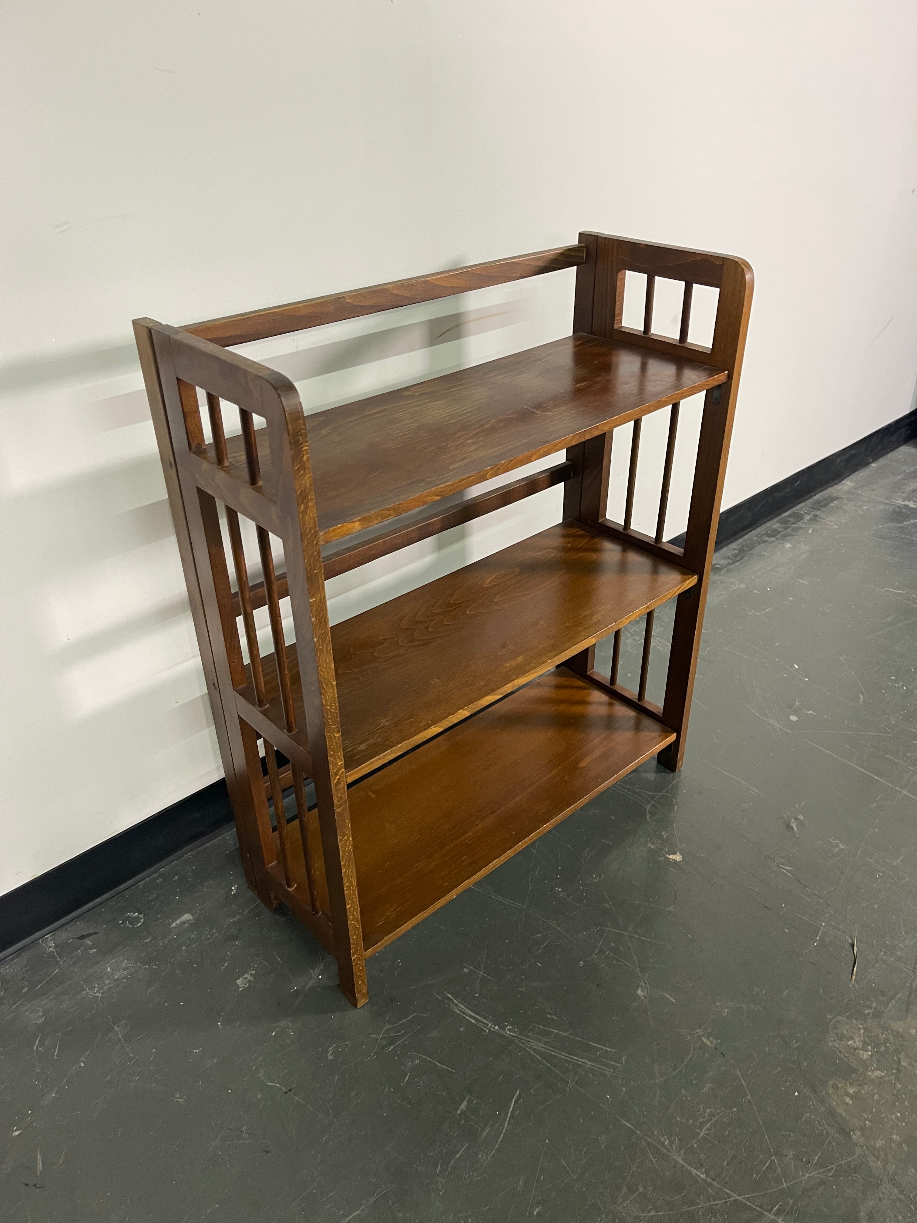 Folding 3-Shelf Bookshelf