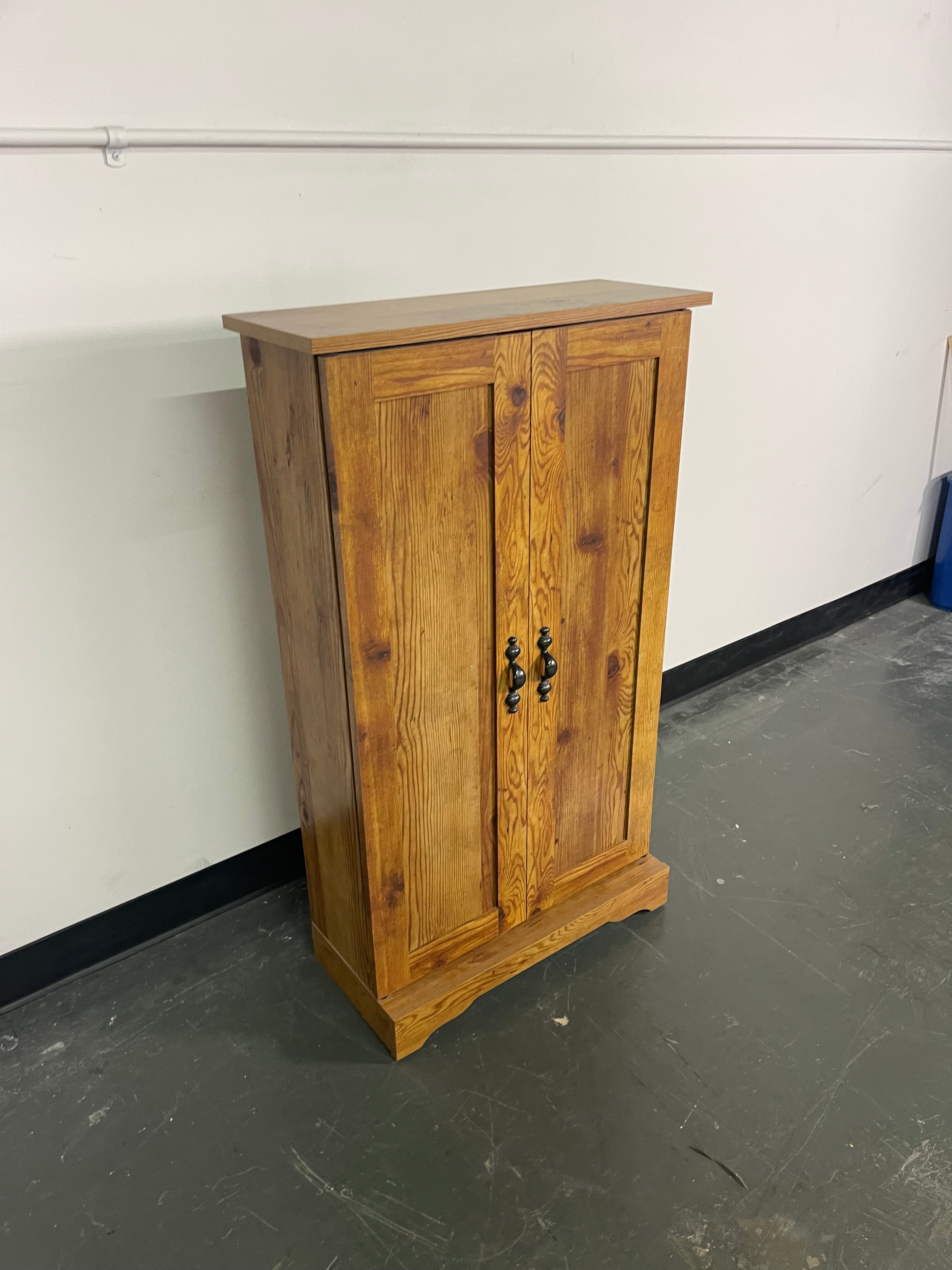 Slim Two-Door Storage Cabinet