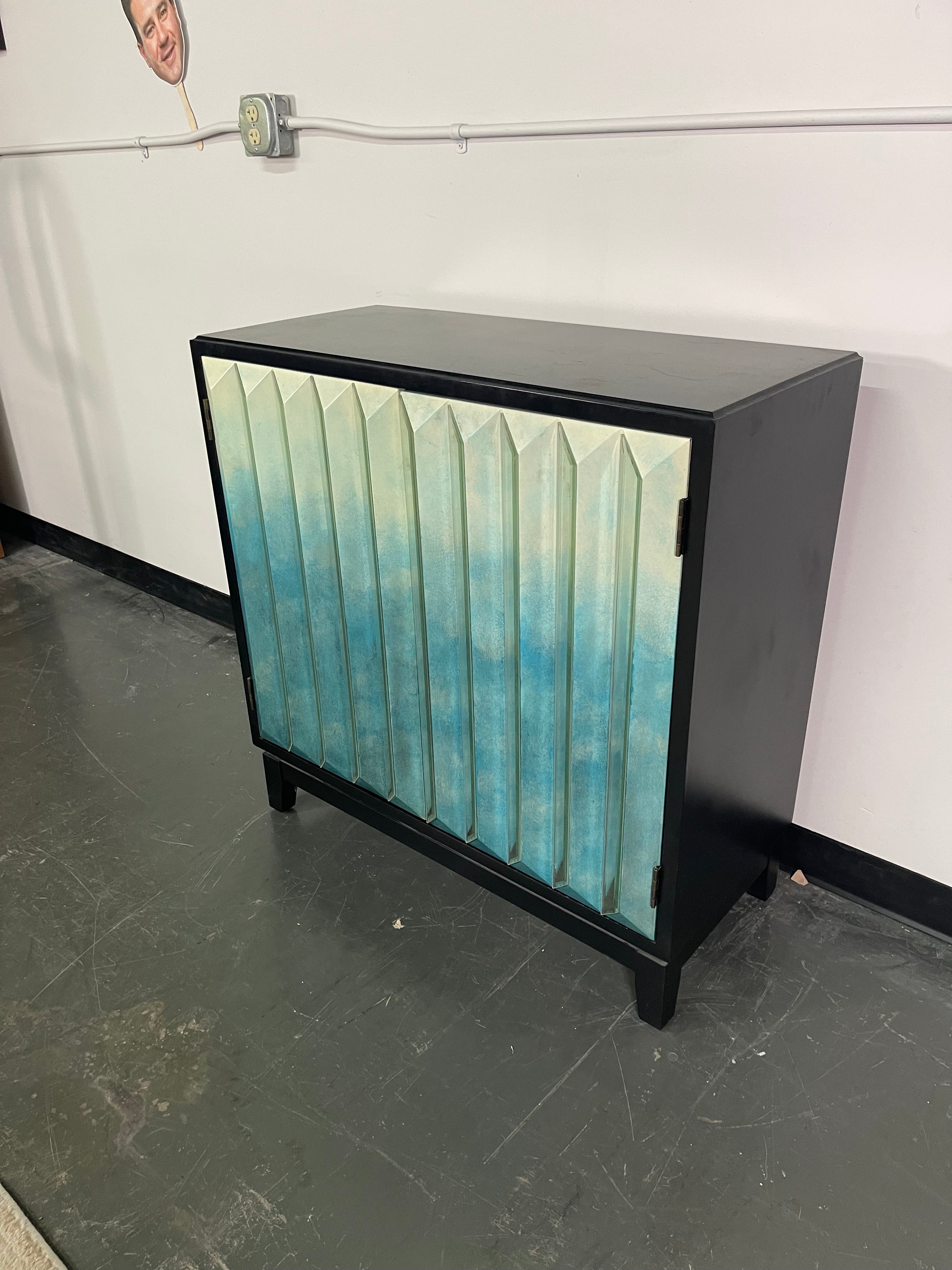 Mirrored Ombre Accent Cabinet