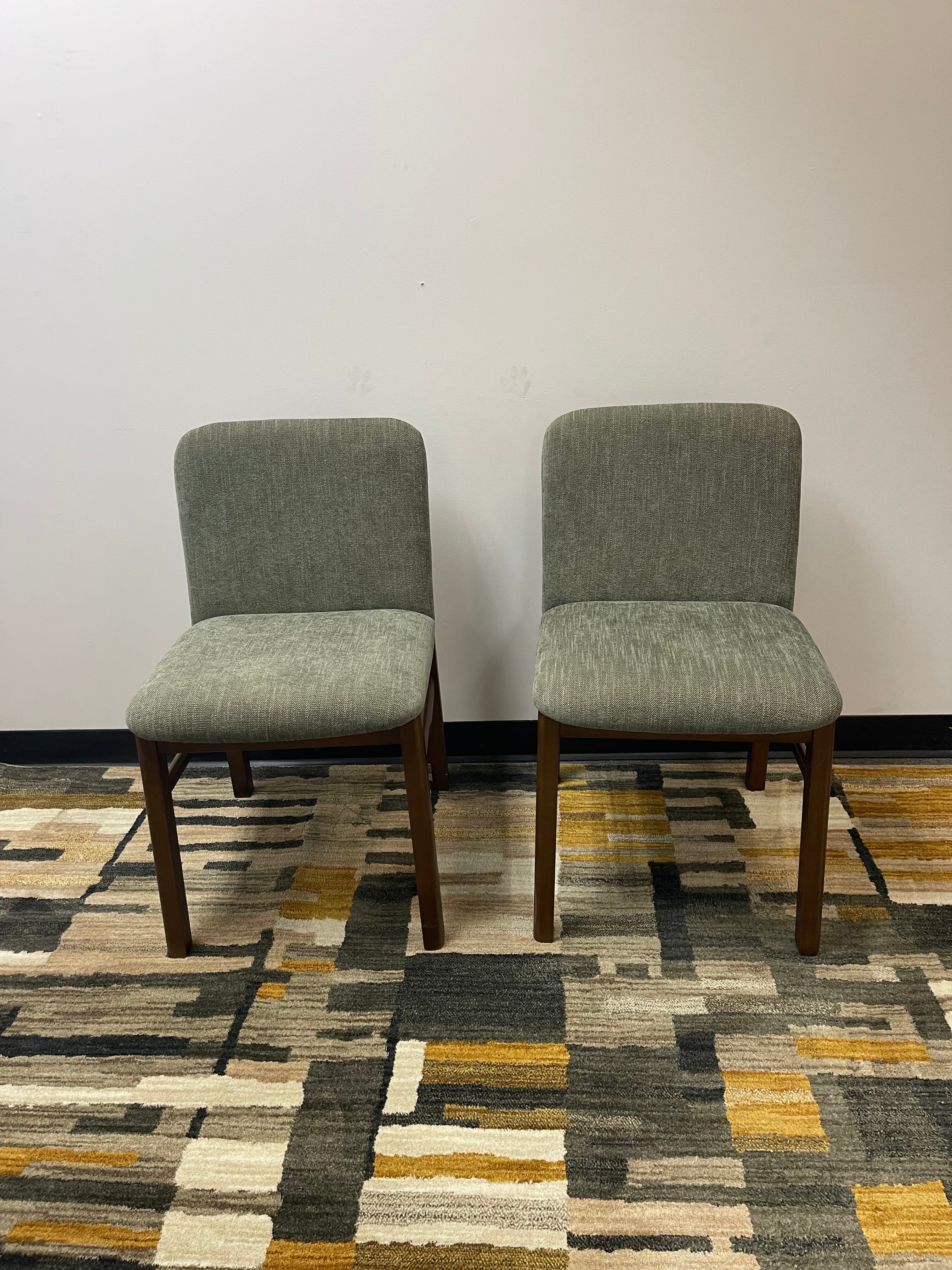 Article Mid-Century Dining Chairs in Sage Green – Set of 2