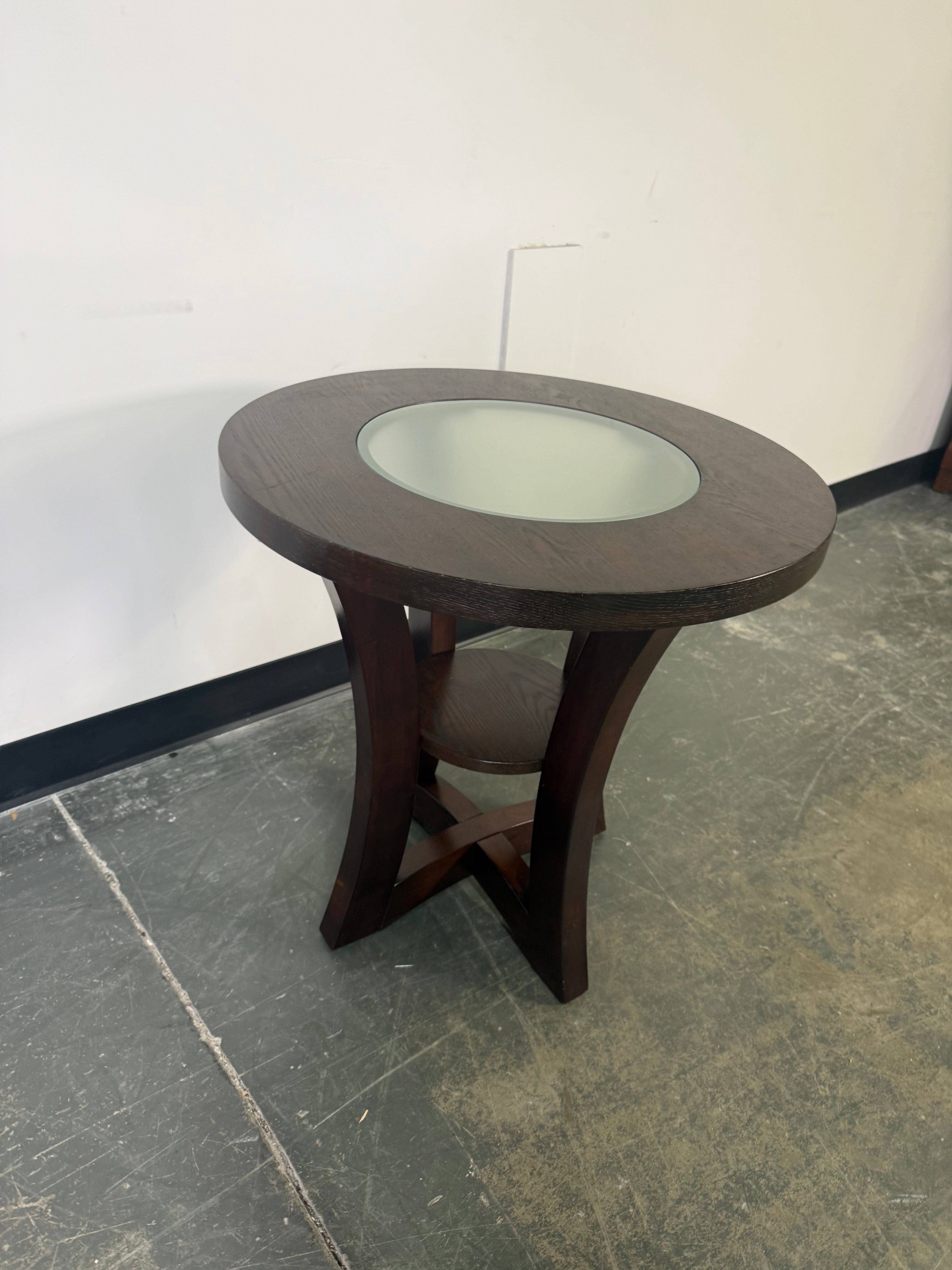 Modern Glass Top End Tables – Set of 2