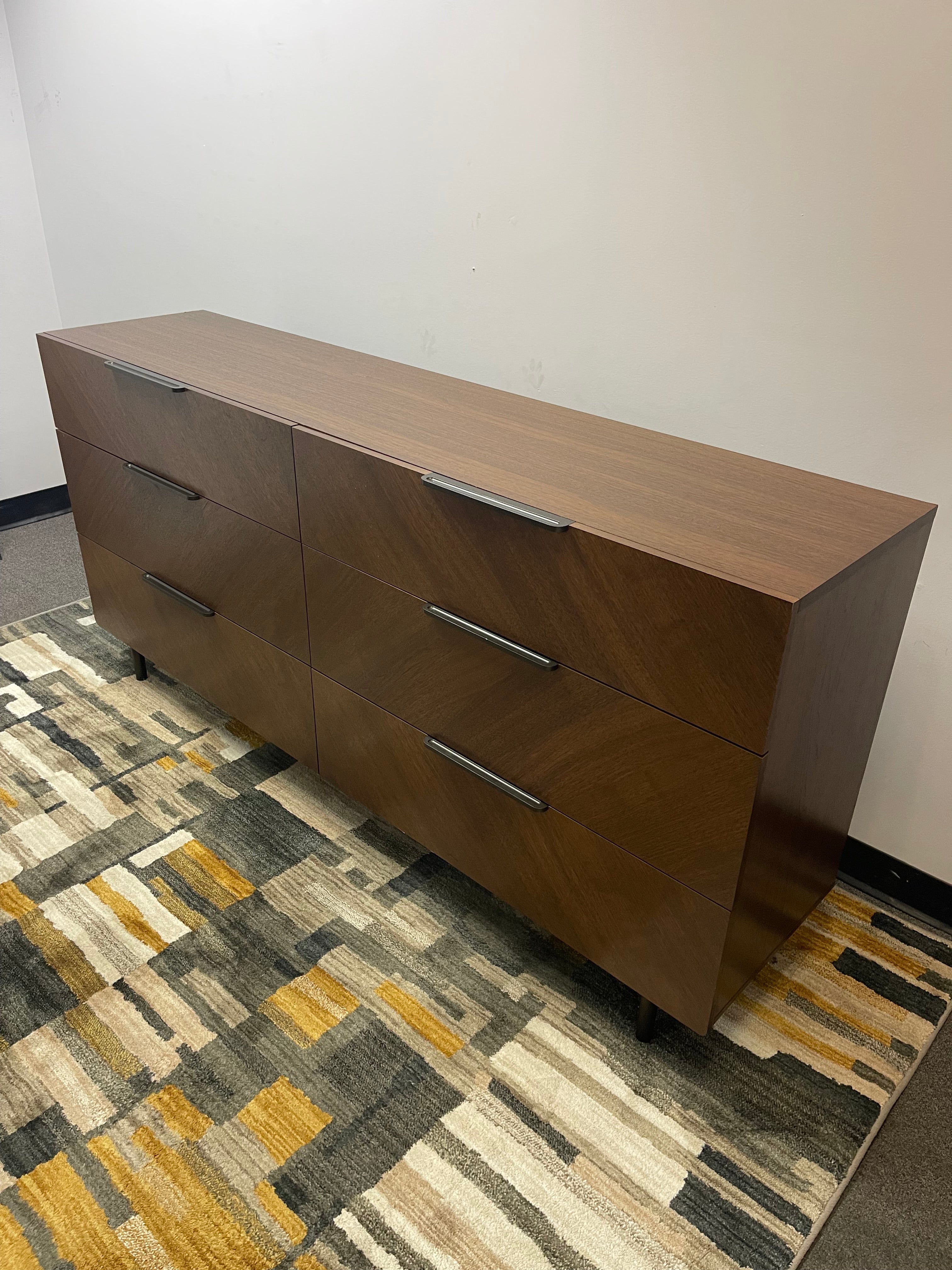 Article Modern 6-Drawer Dresser in Walnut Tone