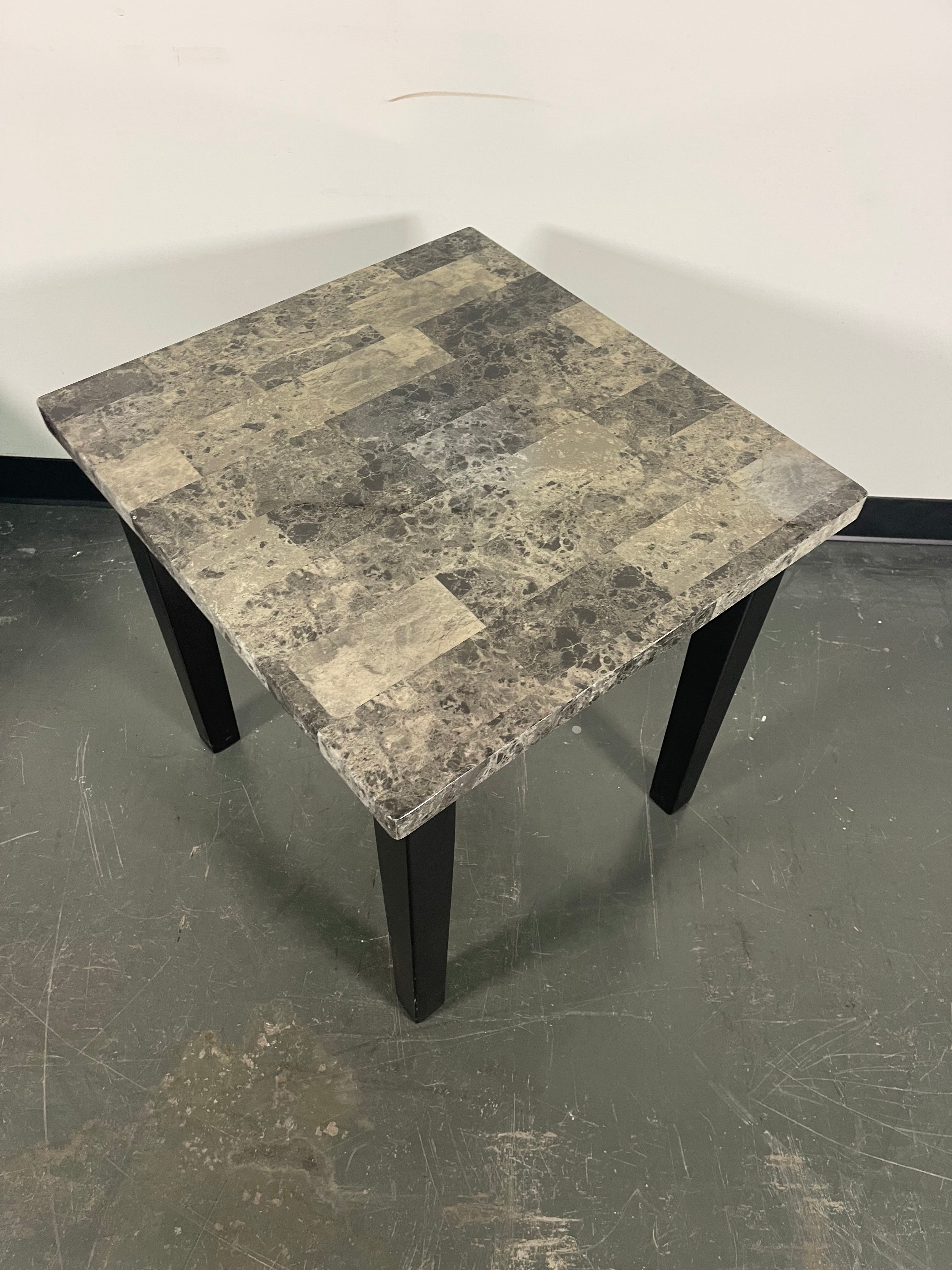 Faux Stone 3-Piece Coffee & End Table Set