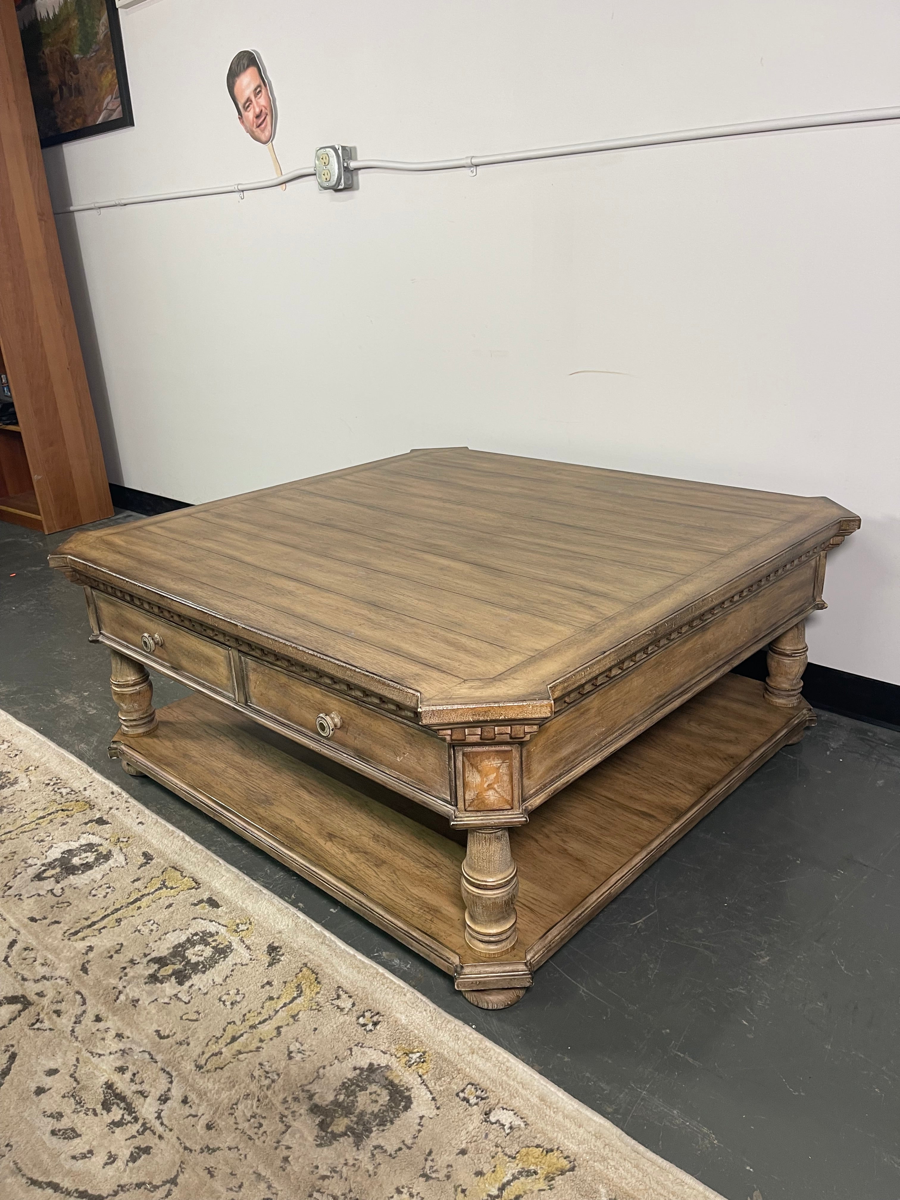 Hooker Furniture Square Coffee Table with Drawers
