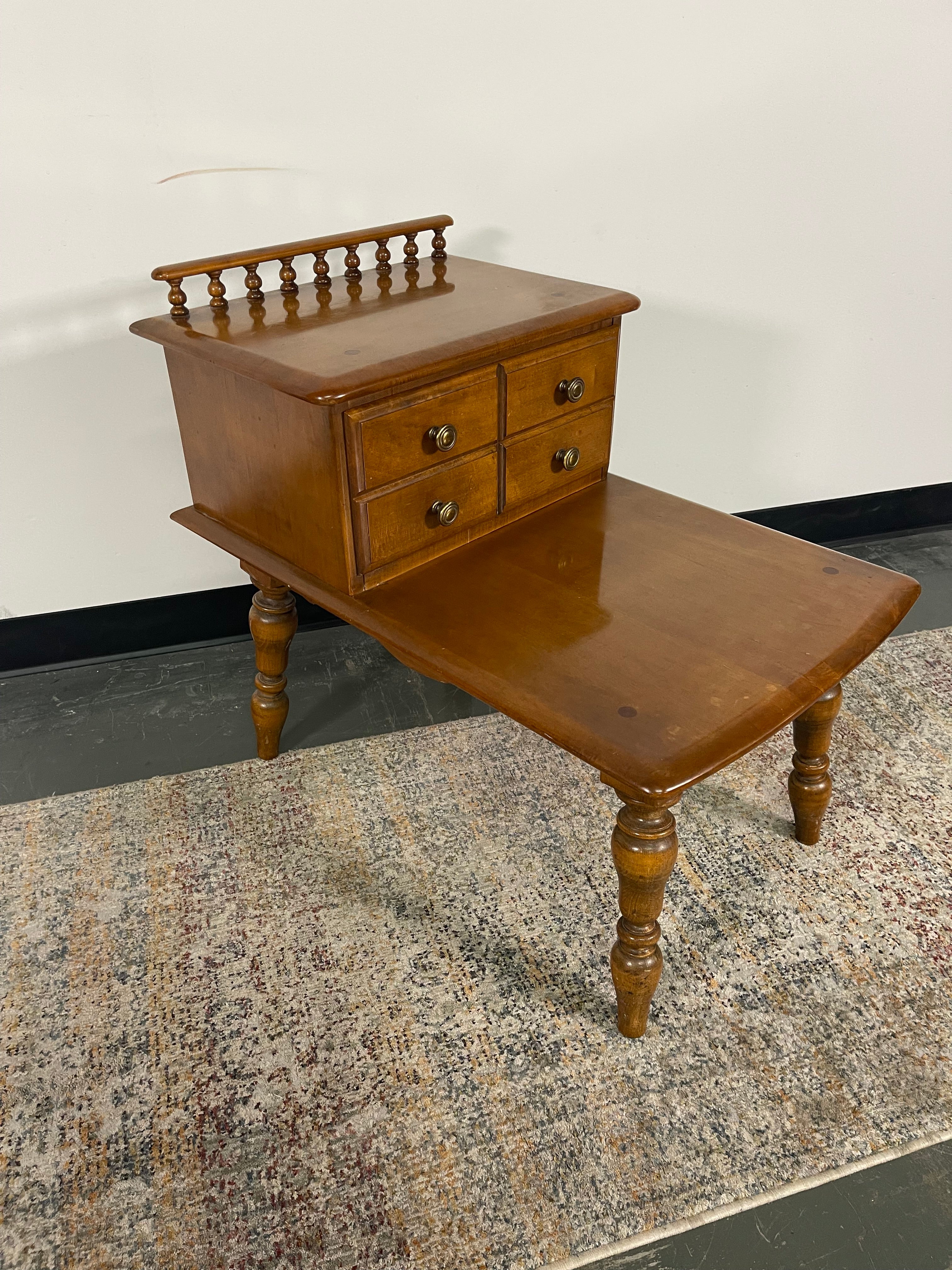 Pair of Vintage Colonial Step End Tables