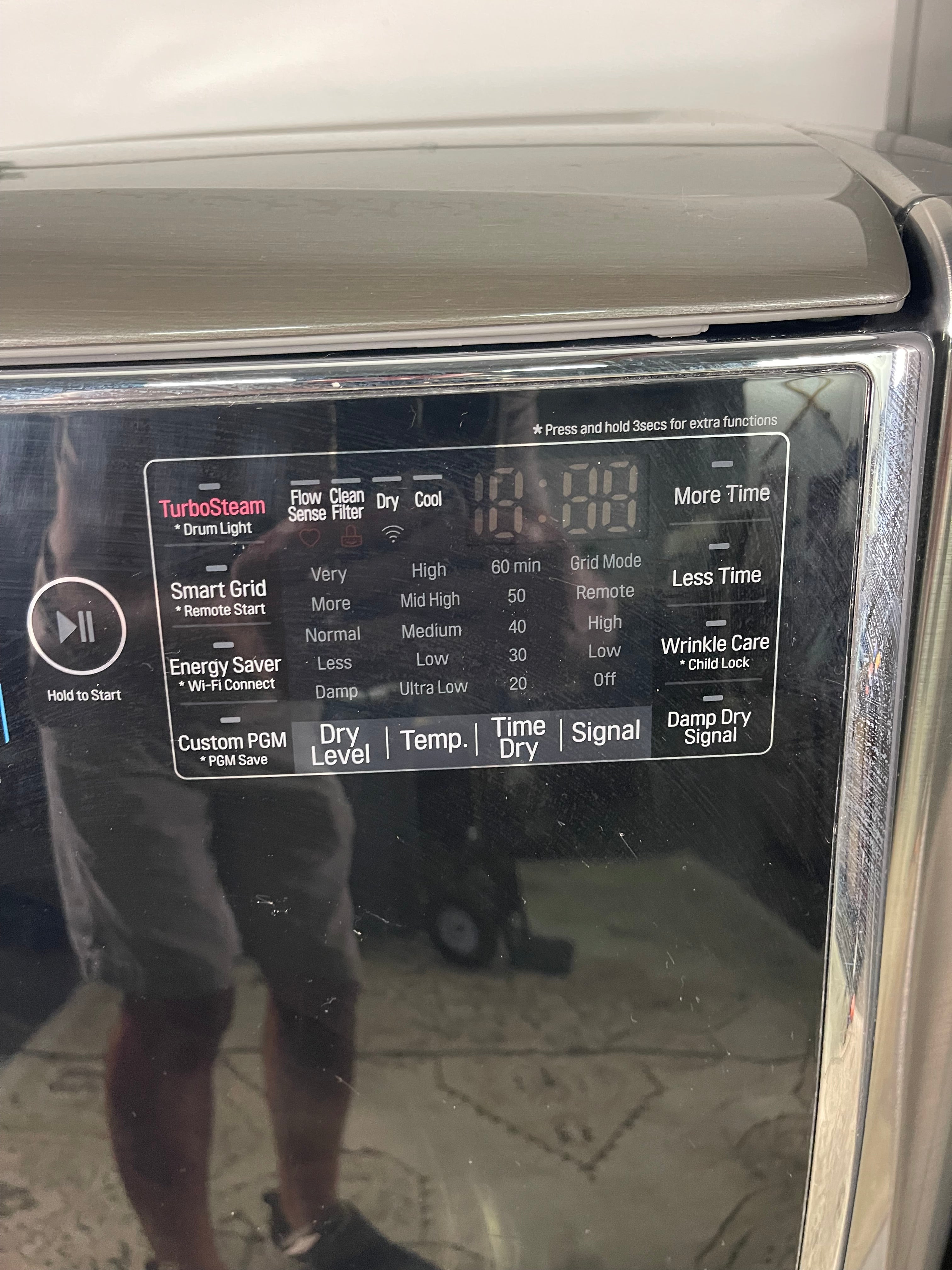 LG Mega Capacity Washer and Electric Dryer Set with Pedestals
