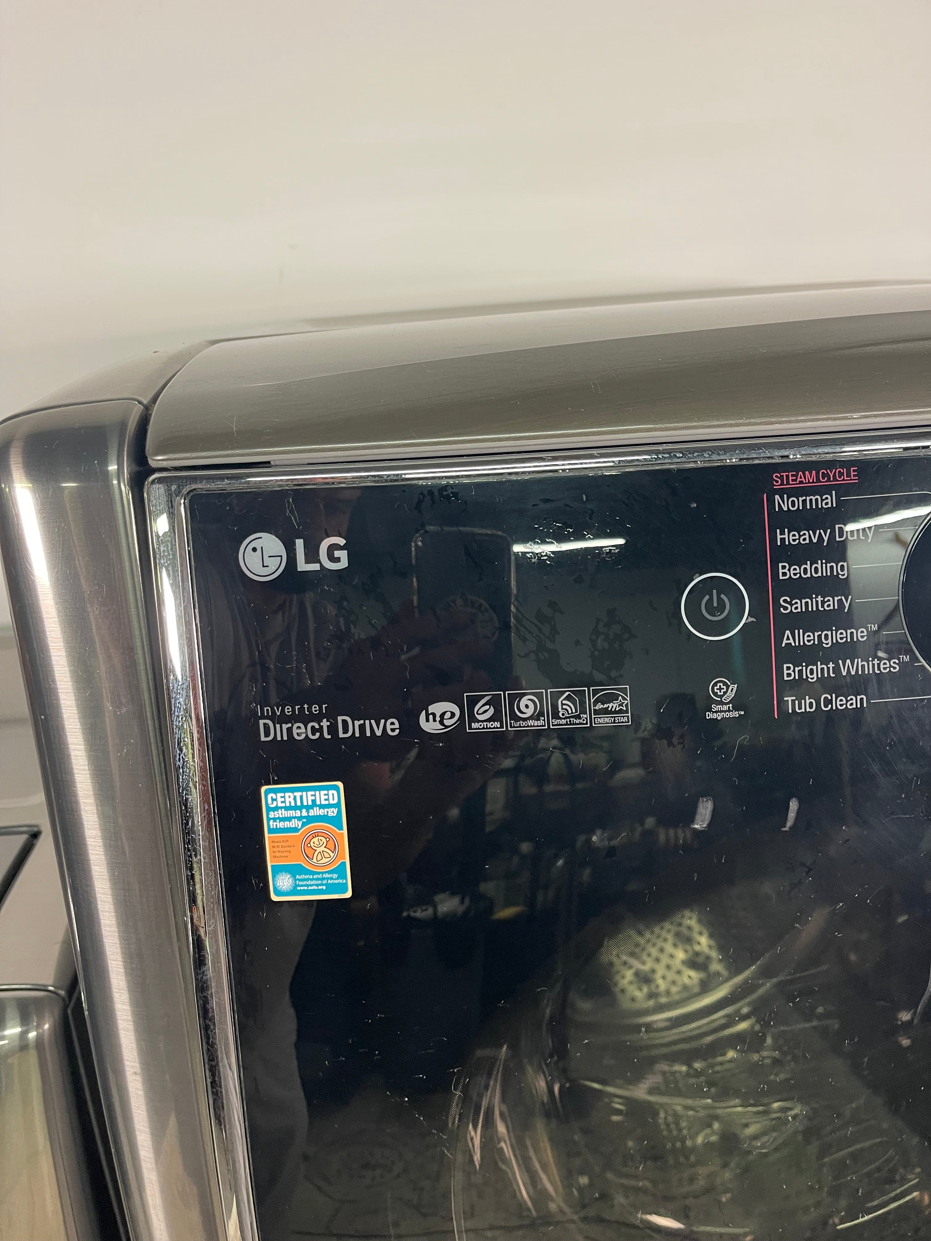 LG Mega Capacity Washer and Electric Dryer Set with Pedestals
