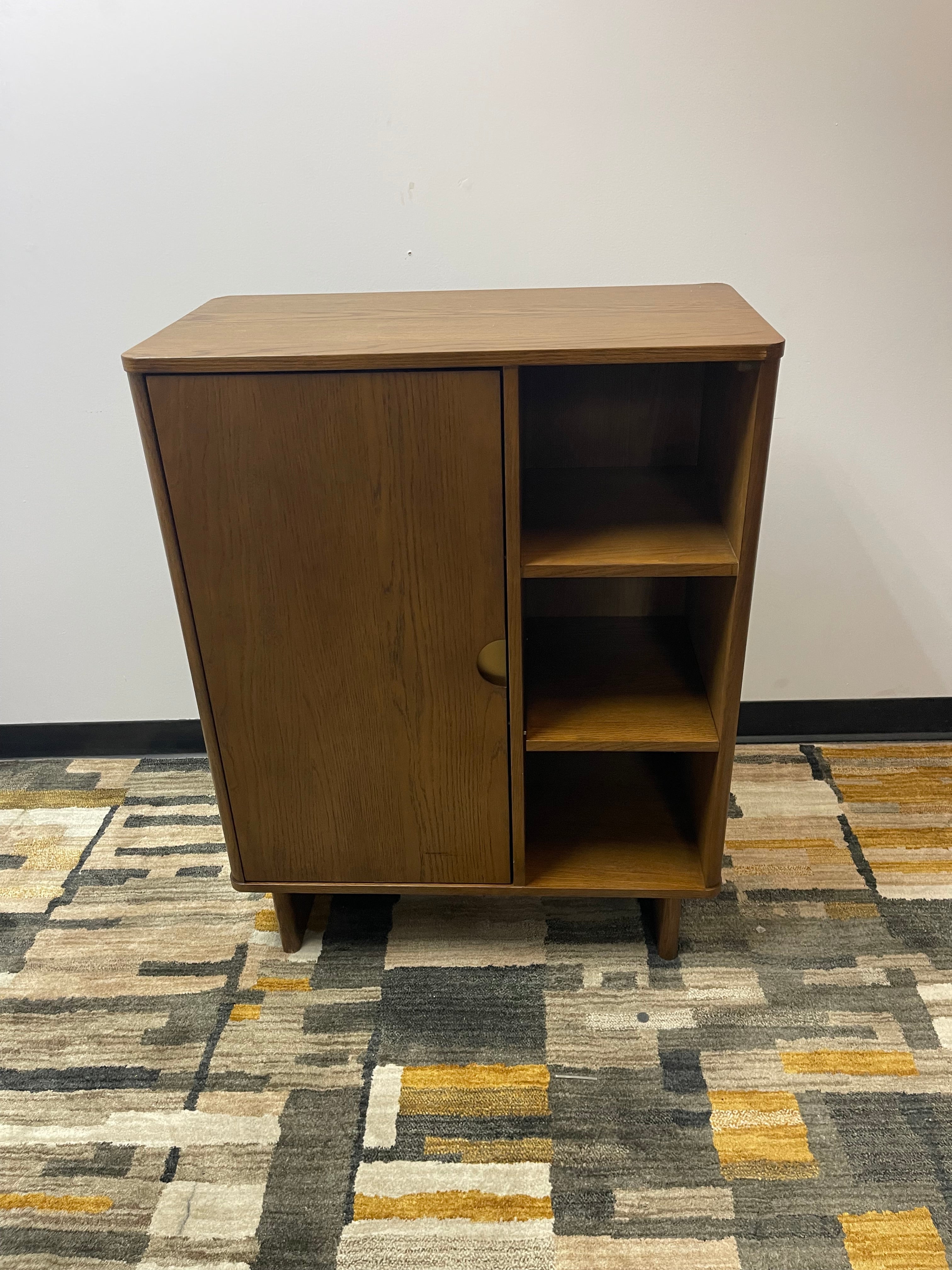 Article Mid-Century Bar Cabinet in Walnut-Tone Finish
