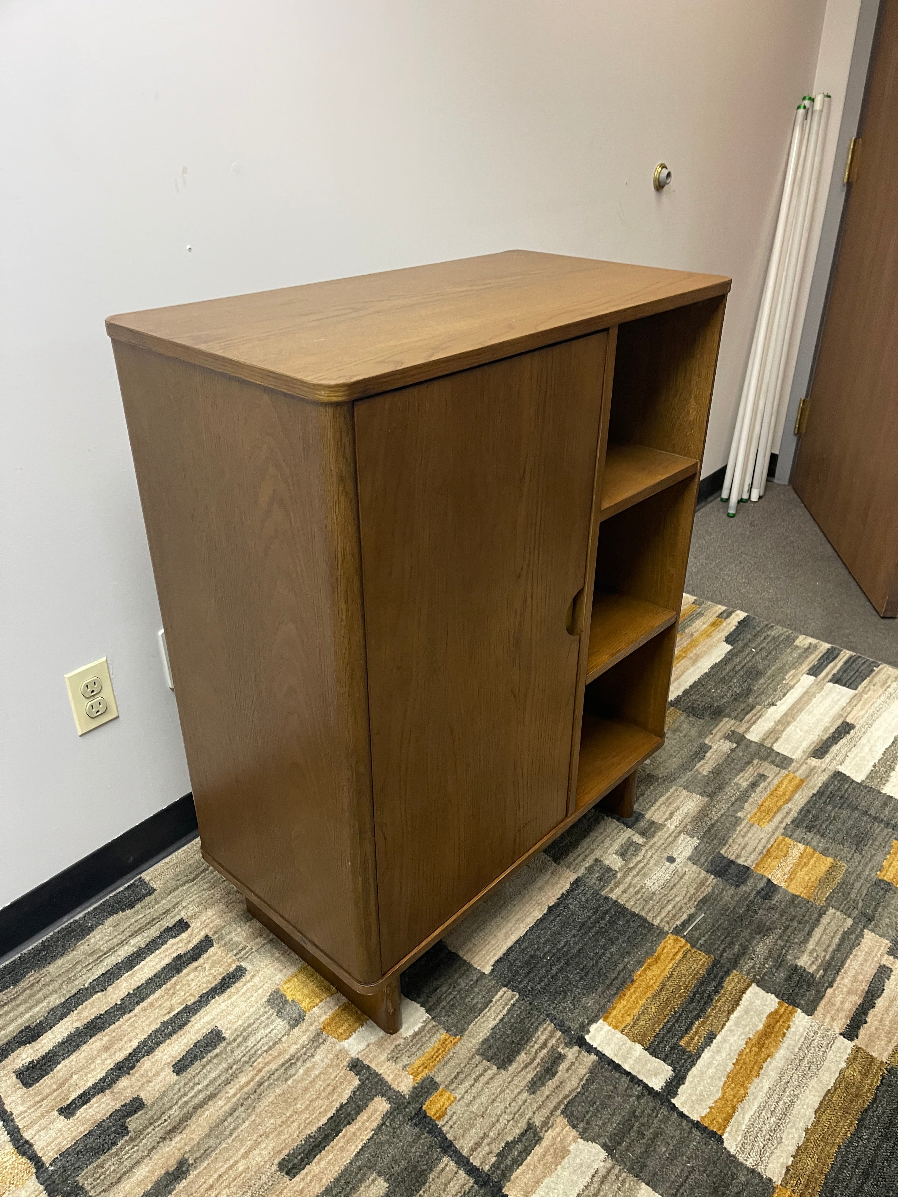 Article Mid-Century Bar Cabinet in Walnut-Tone Finish
