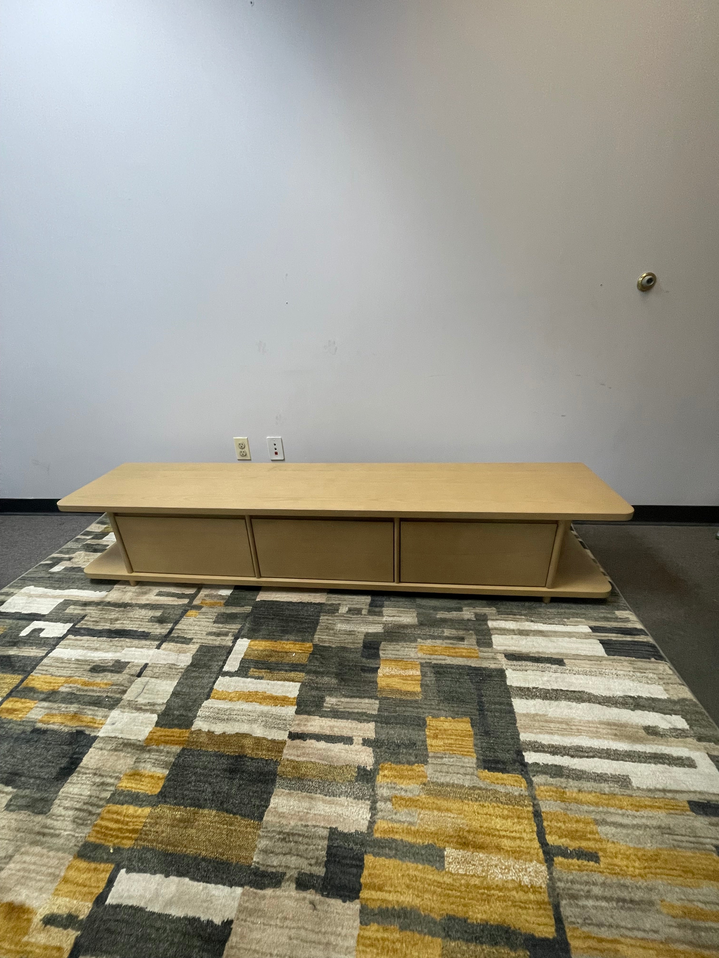 Article Low-Profile Media Console in Light Oak Finish