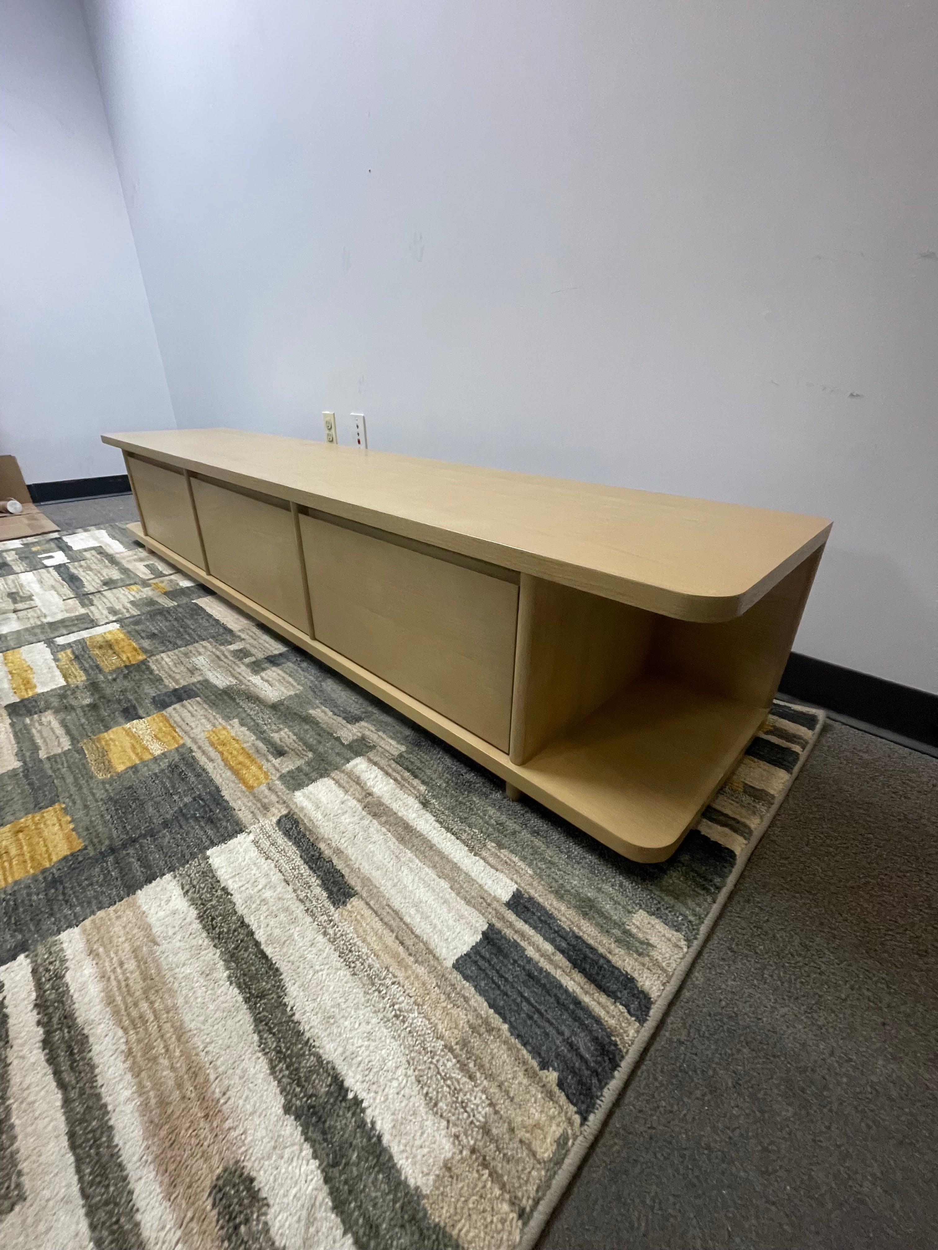 Article Low-Profile Media Console in Light Oak Finish