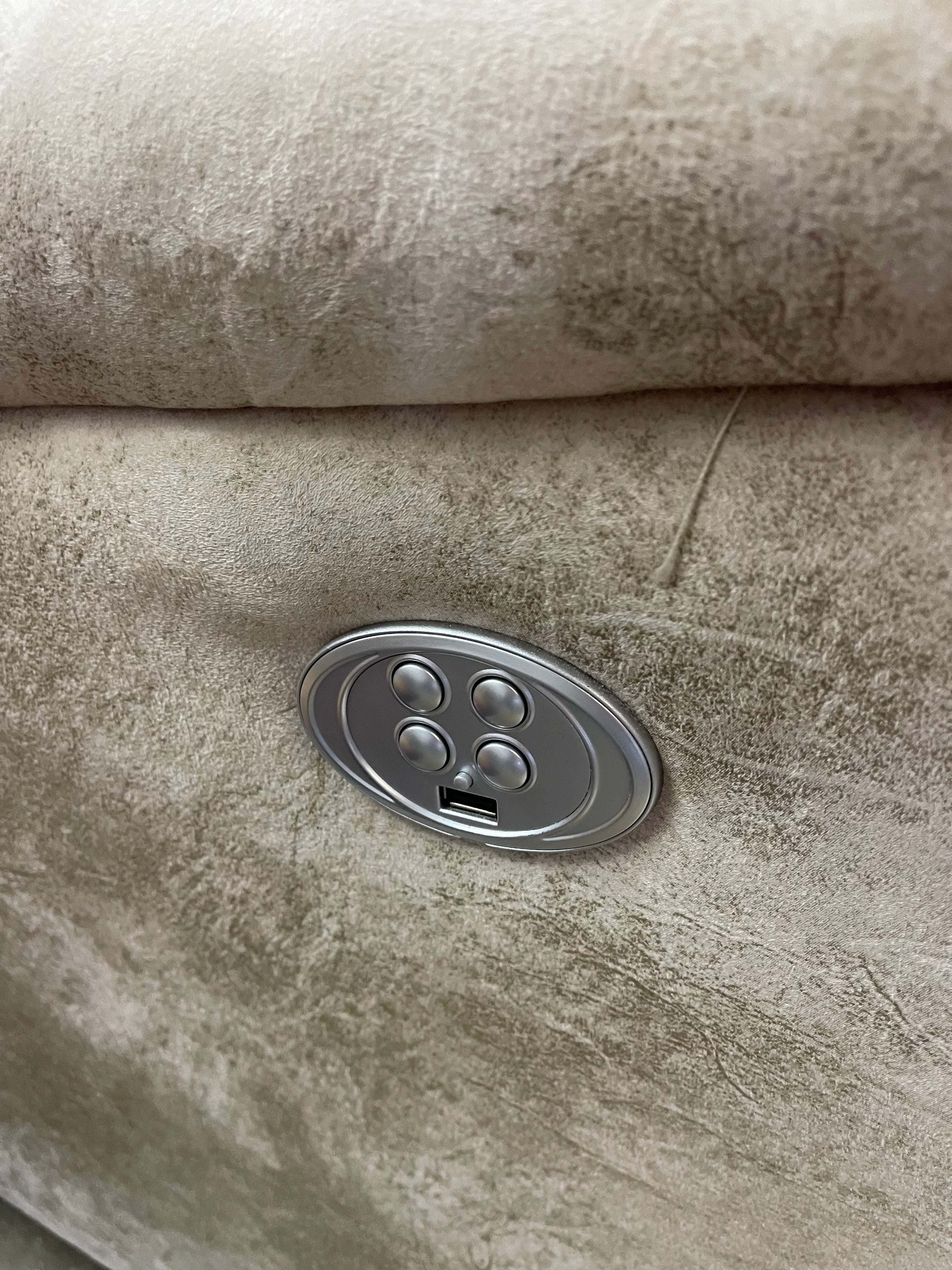 Dual Power Reclining Sofa and Power Recliner Set with Power Headrests