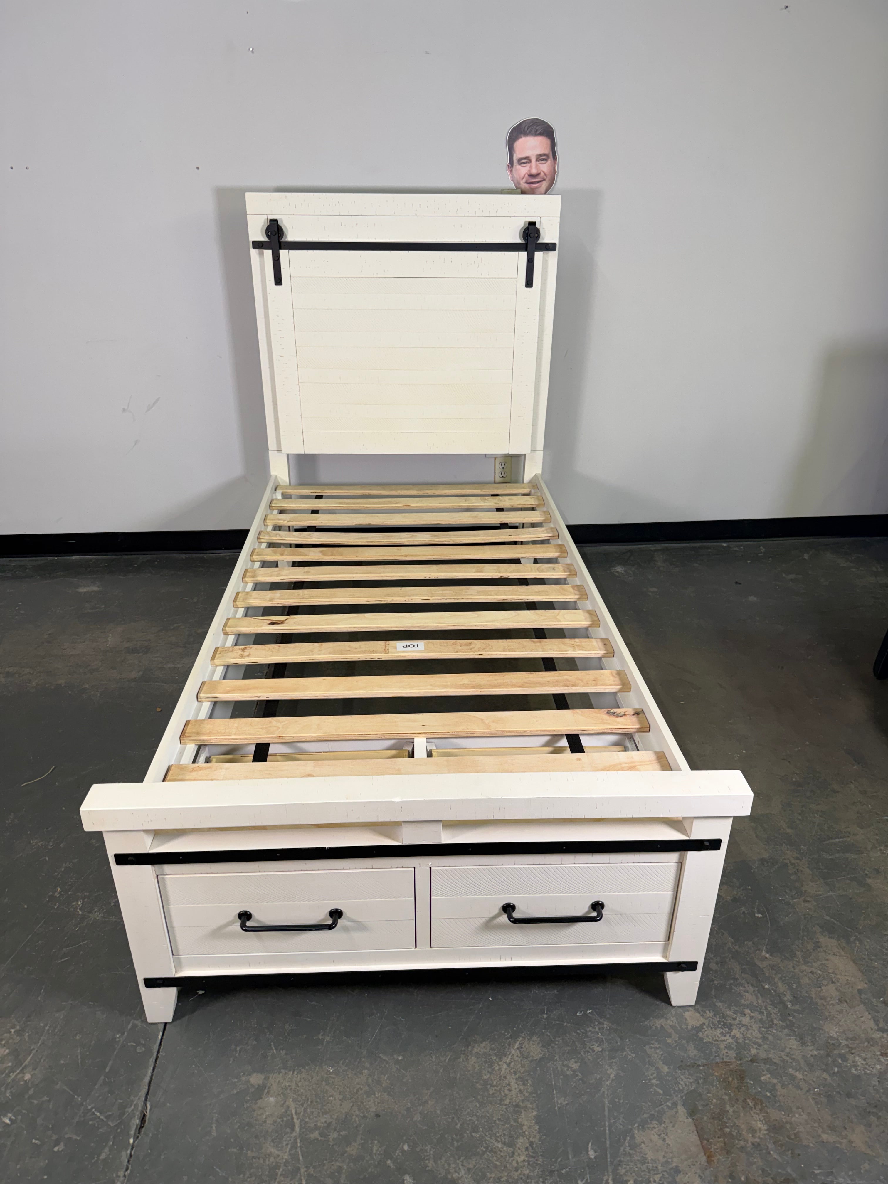 Twin Platform Bed with Storage & USB Charging