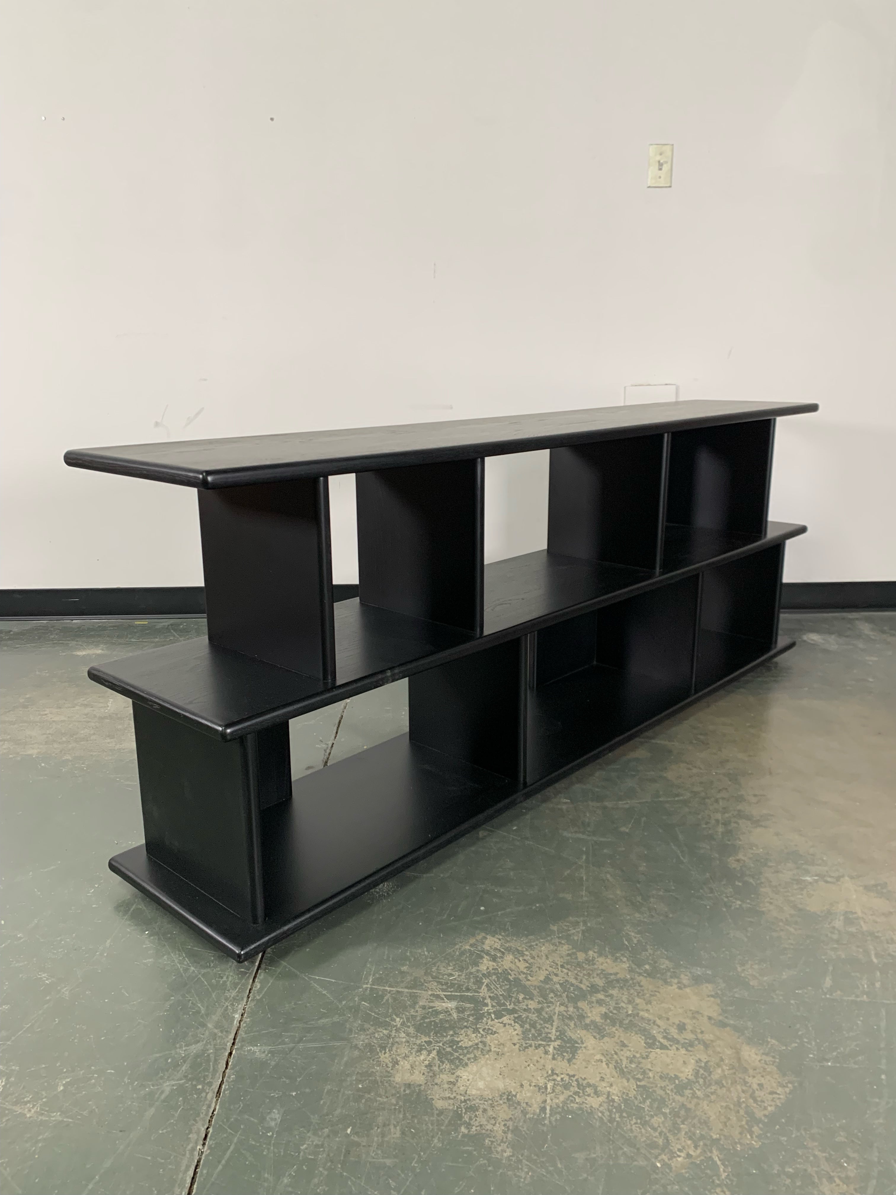 Modern Black Article Bookcase / TV Stand (72”)