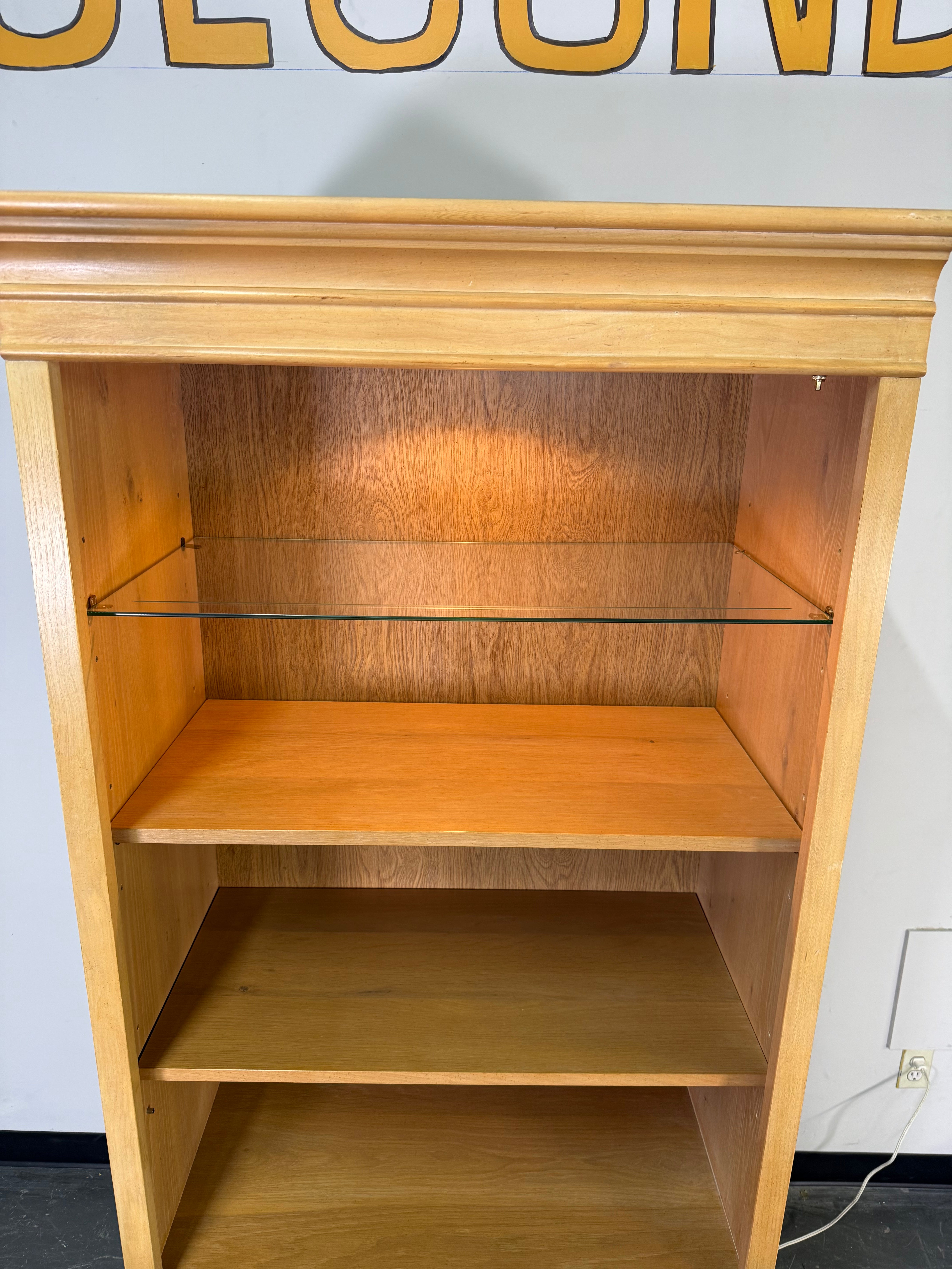 Lighted Display Cabinet with Storage – Classic &amp; Functional ✨