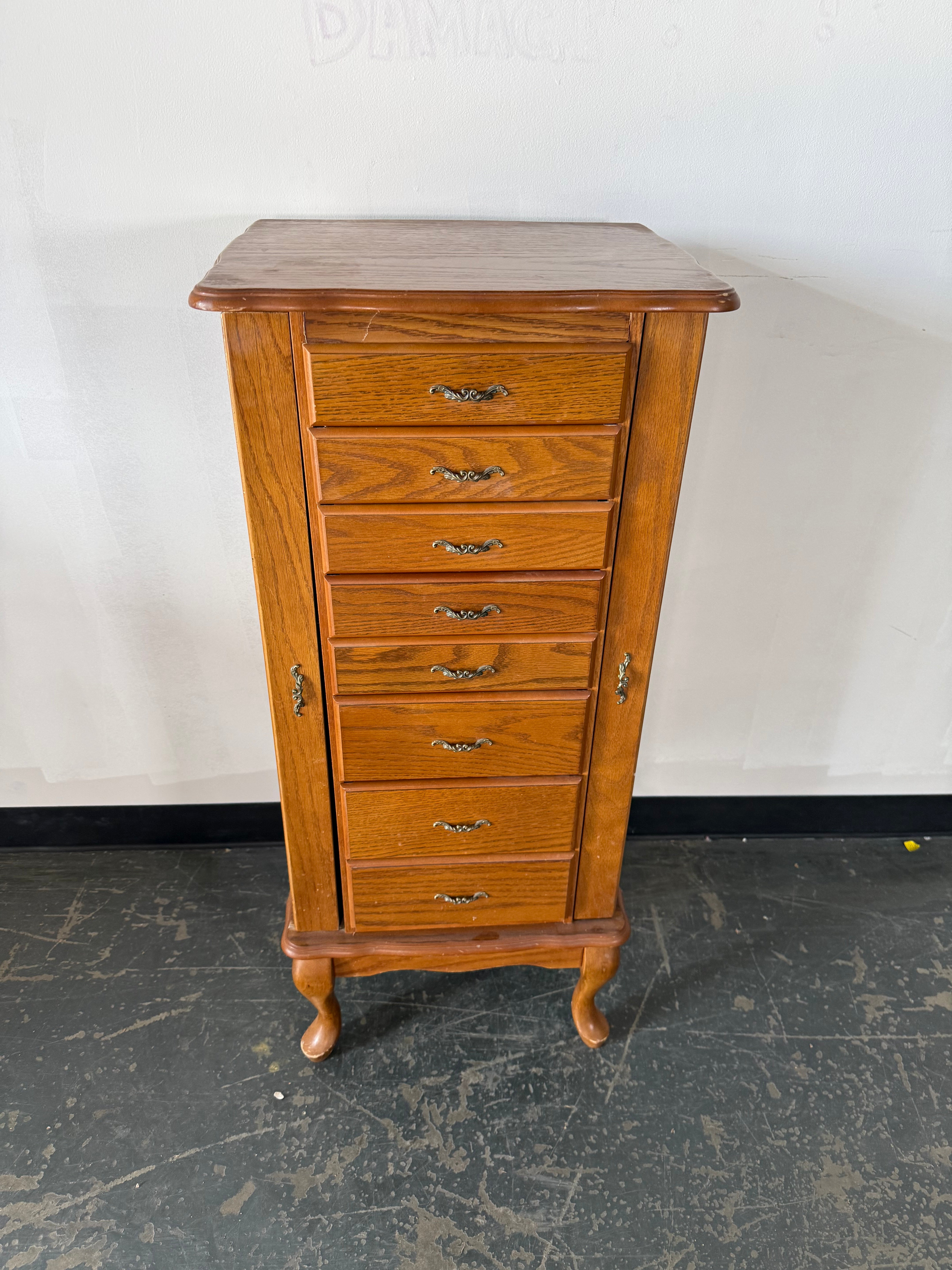 Vintage Jewelry Armoire – Elegant Storage with Hidden Charm