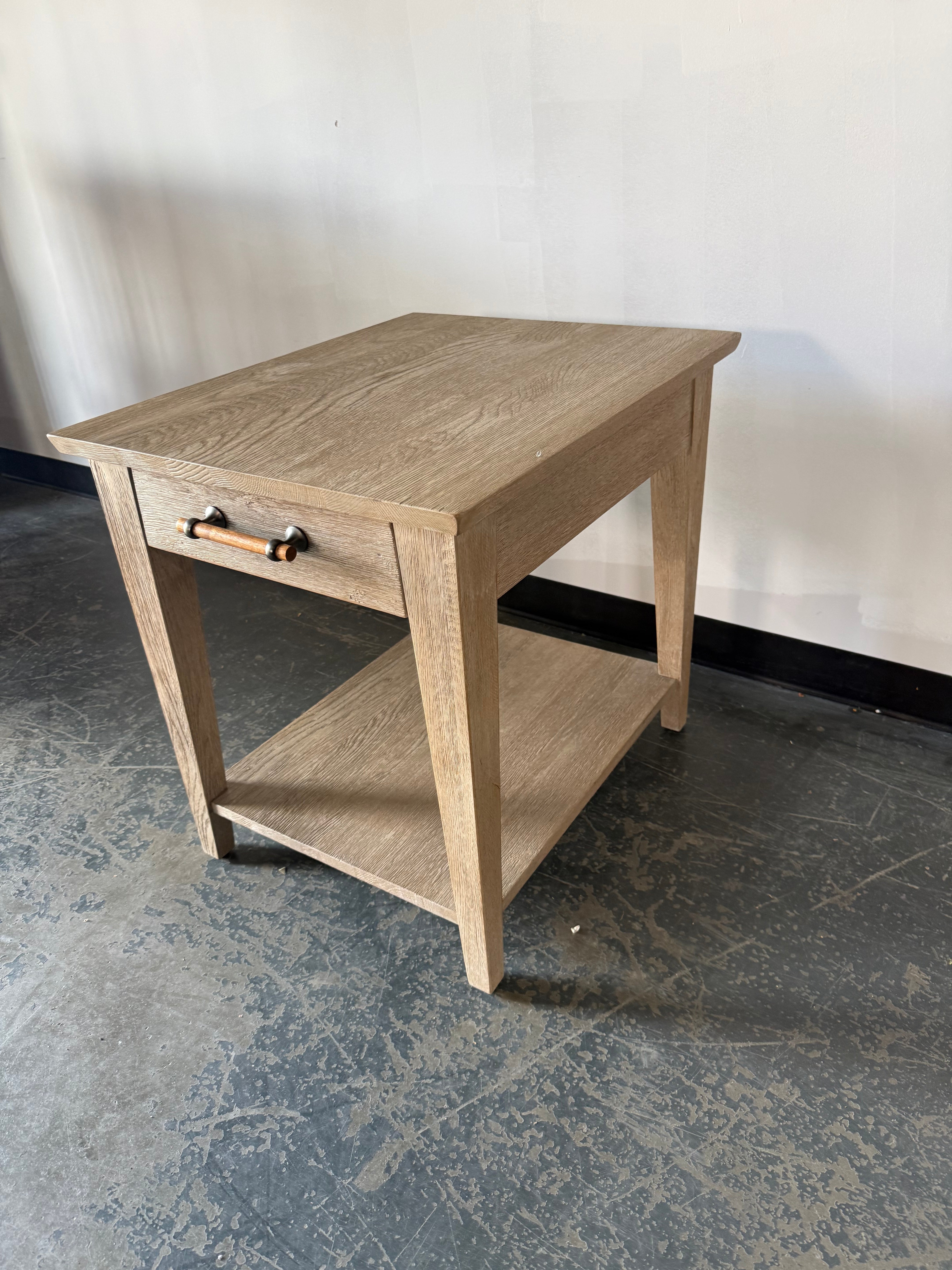 Modern Rustic Coffee & End Table Set – Warm Wood with Industrial Style