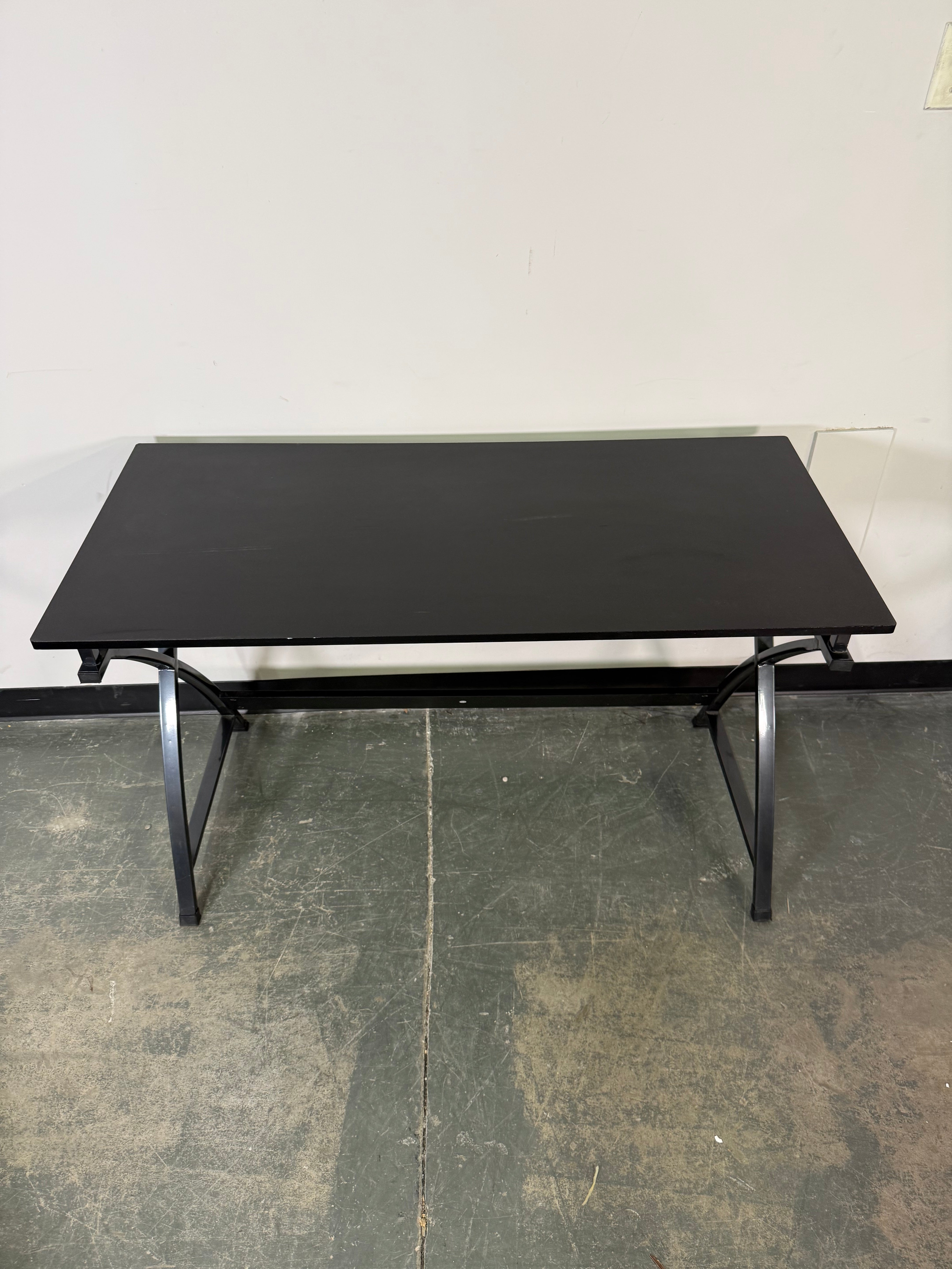 Sleek Modern Black Writing Desk