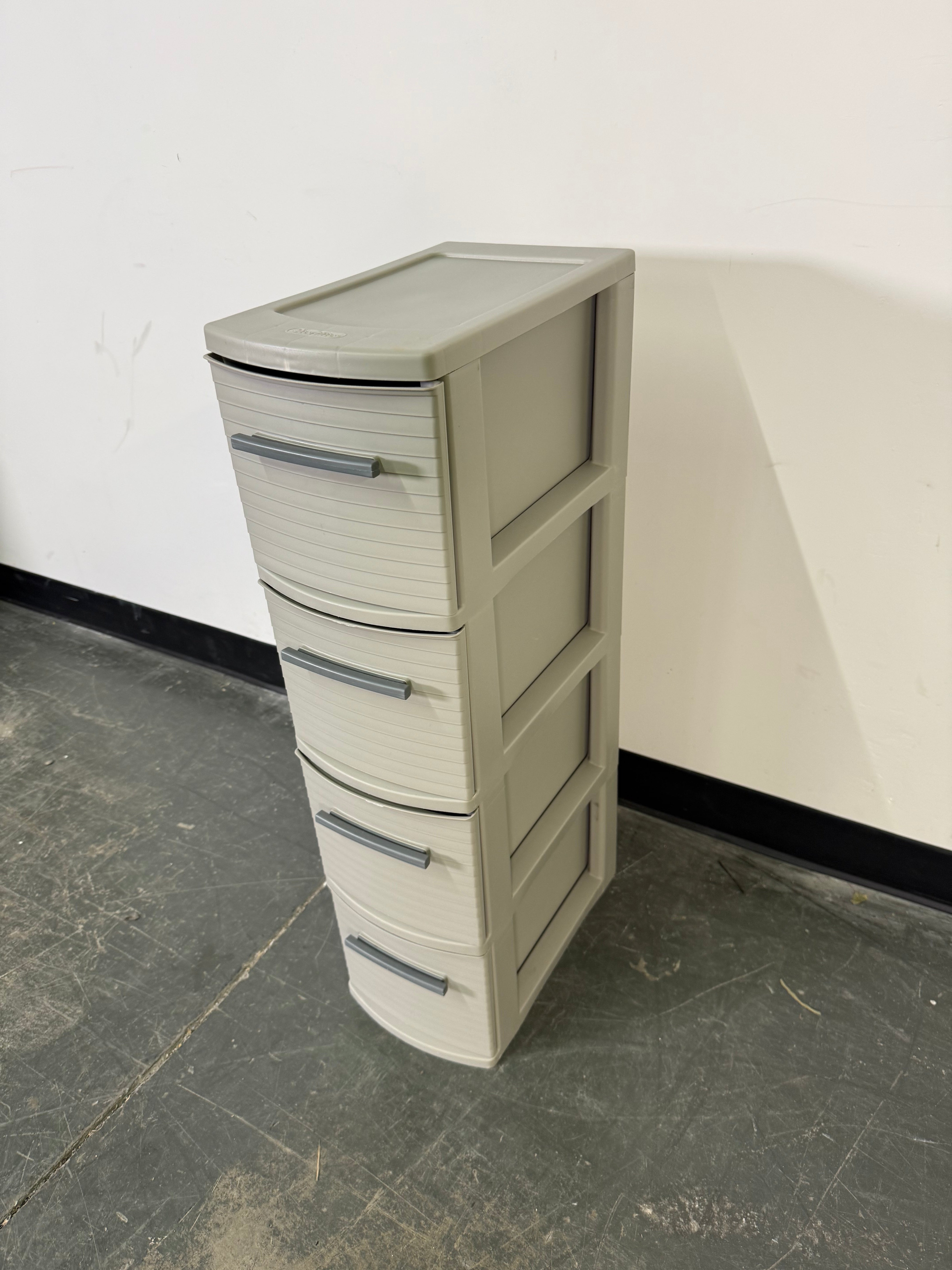 Slim Space-Saving 4-Drawer Storage Tower