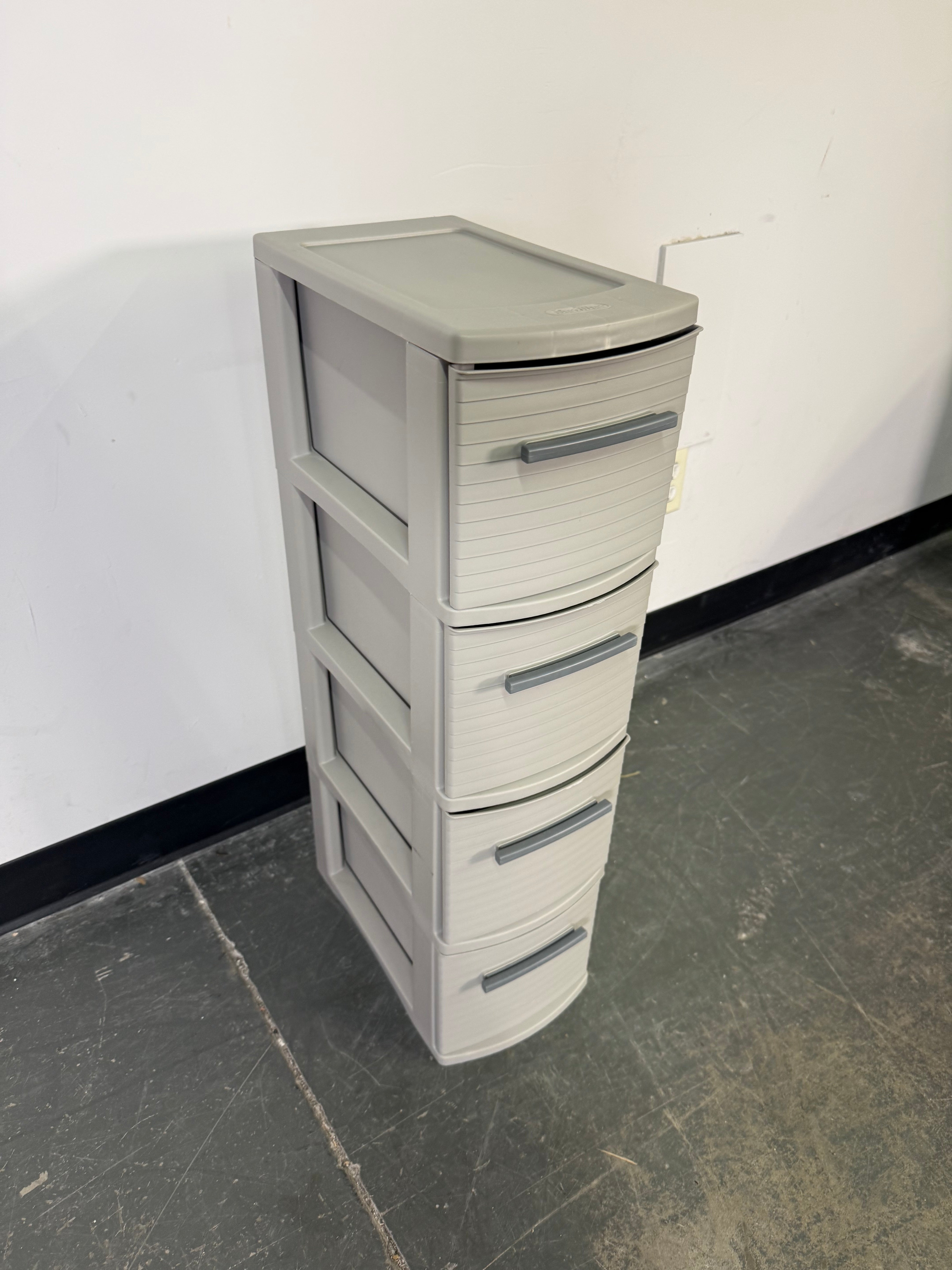 Slim Space-Saving 4-Drawer Storage Tower
