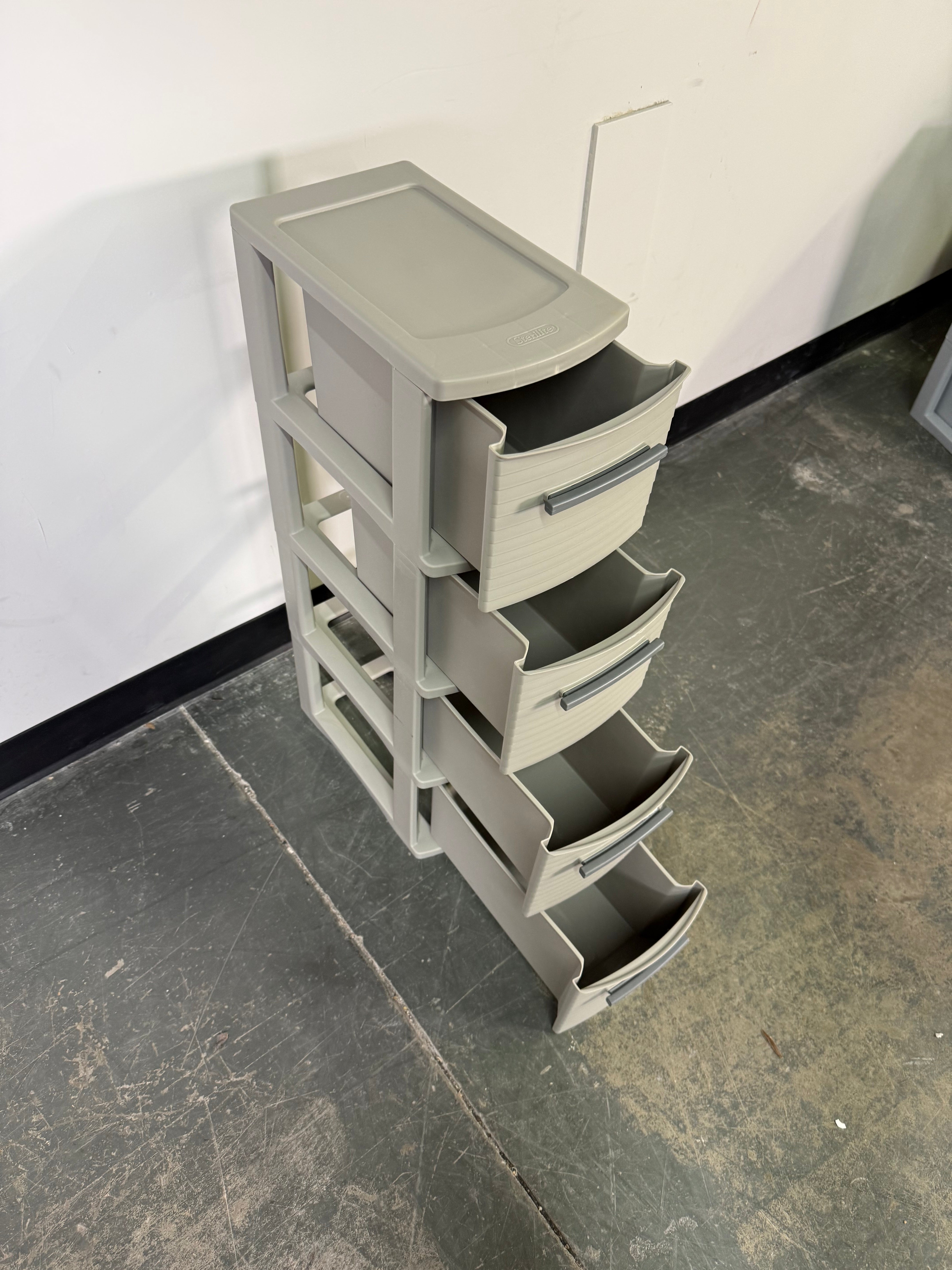 Slim Space-Saving 4-Drawer Storage Tower