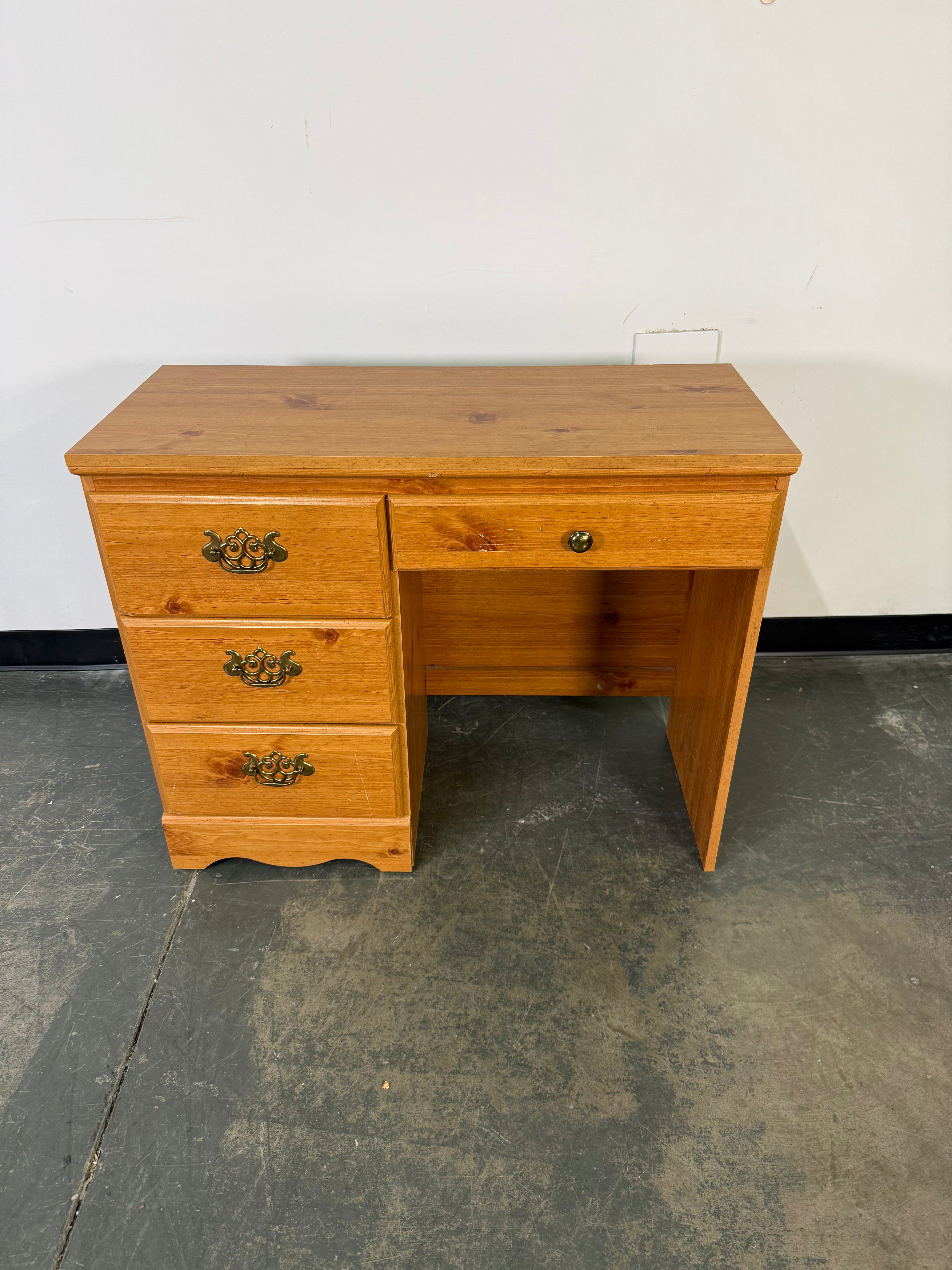 Charming Solid Wood Writing Desk – Compact & Classic