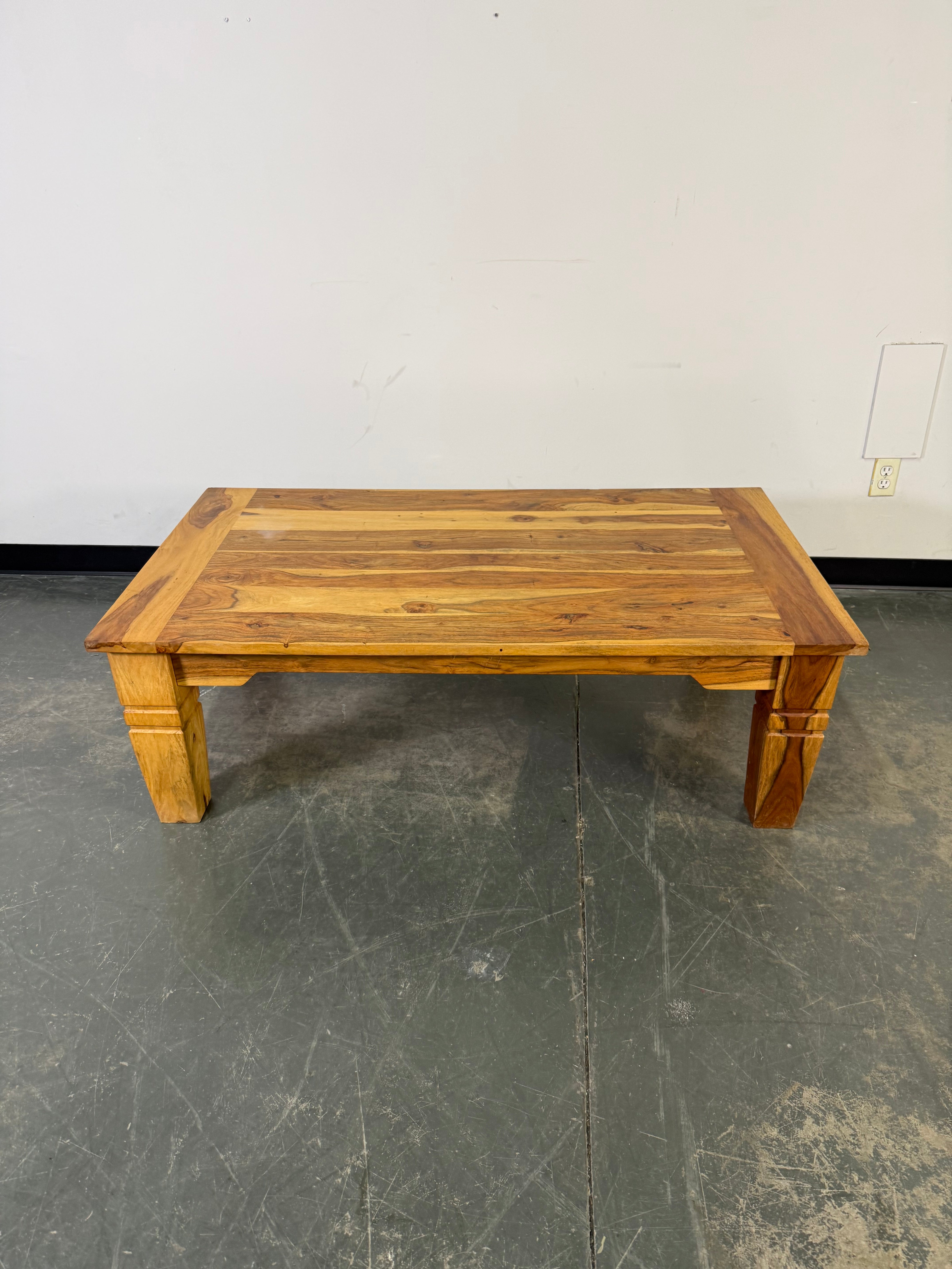Solid Wood Rustic Coffee Table