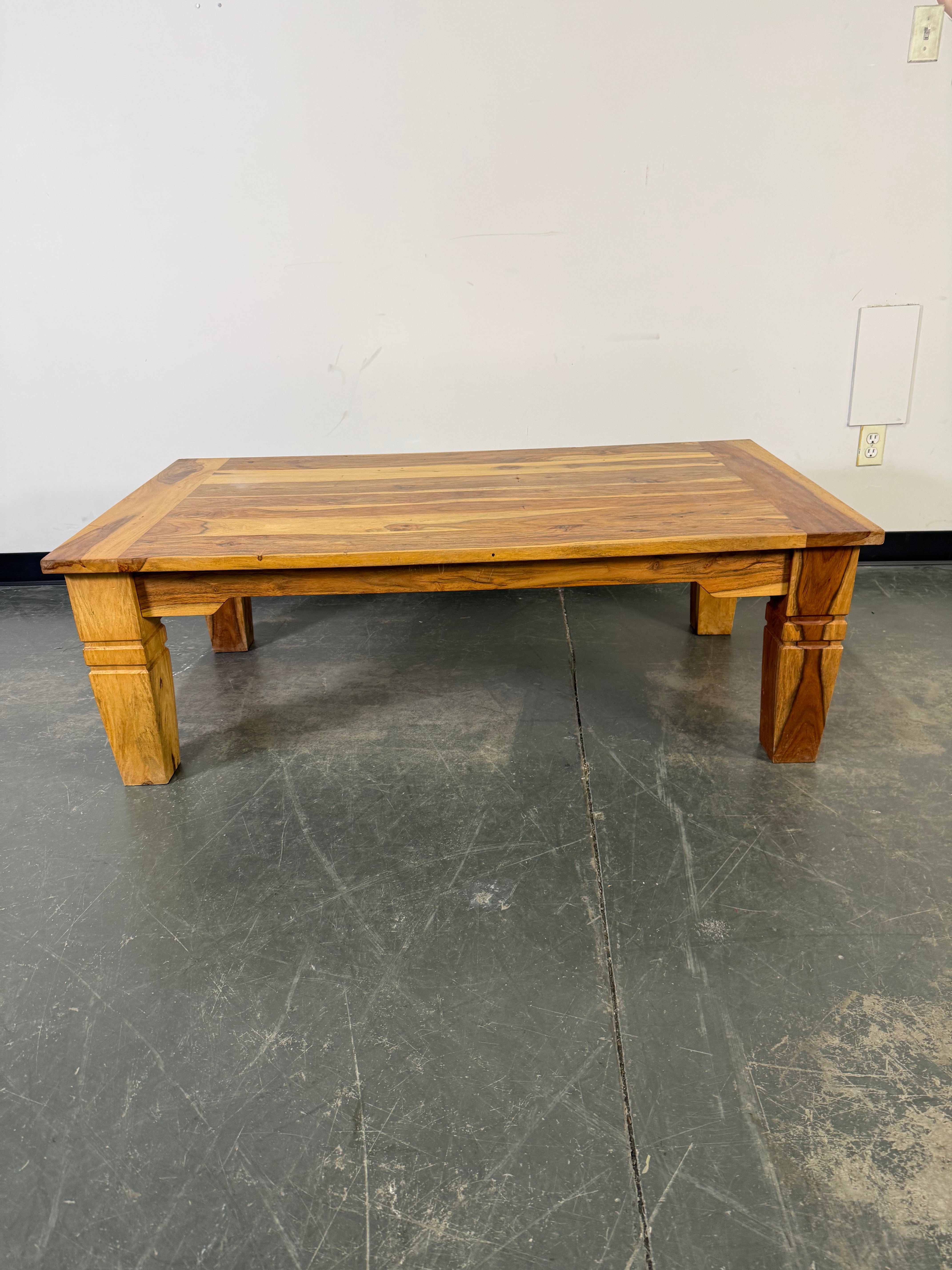 Solid Wood Rustic Coffee Table