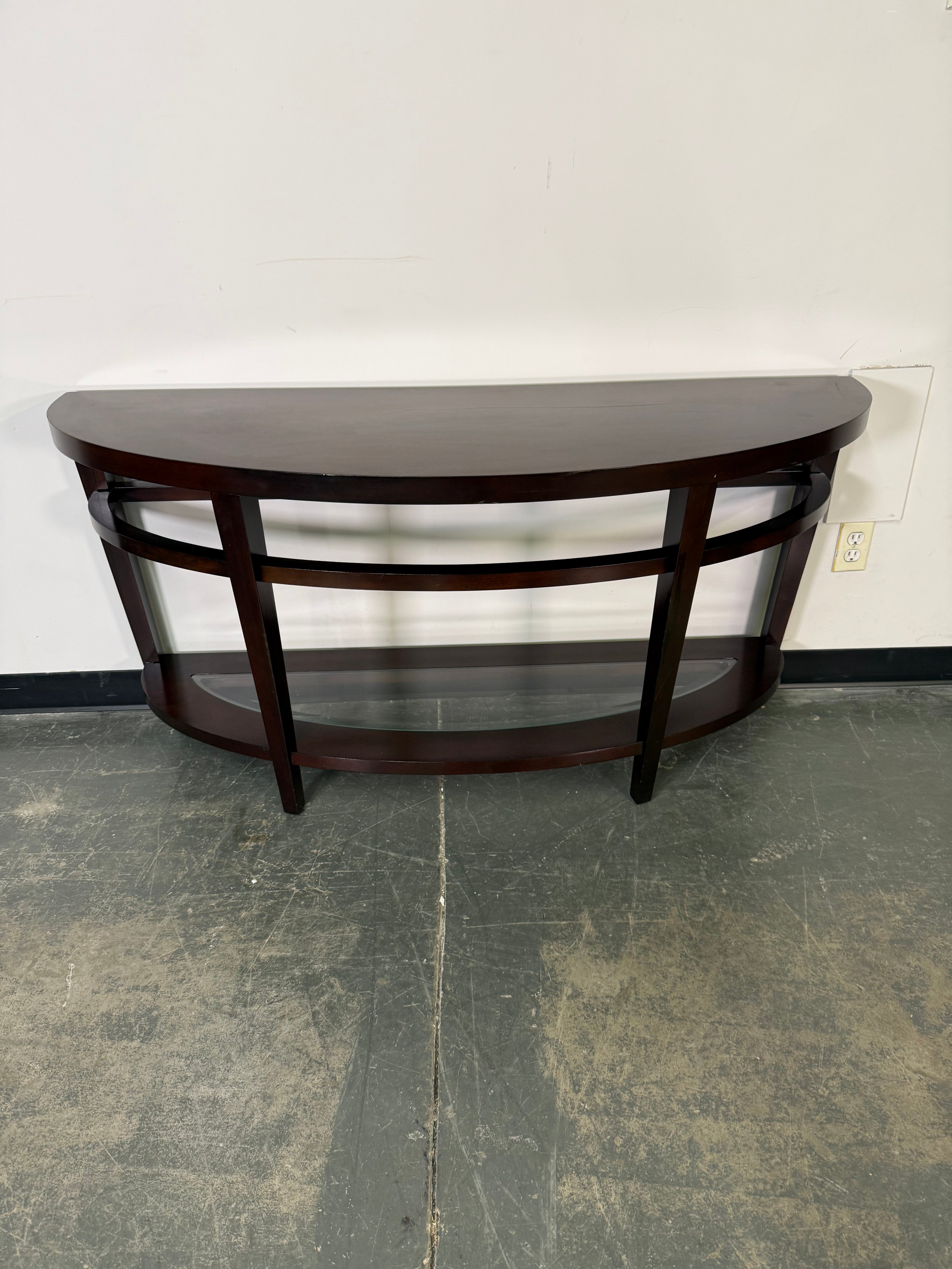 Modern Espresso Sofa & End Table Set
