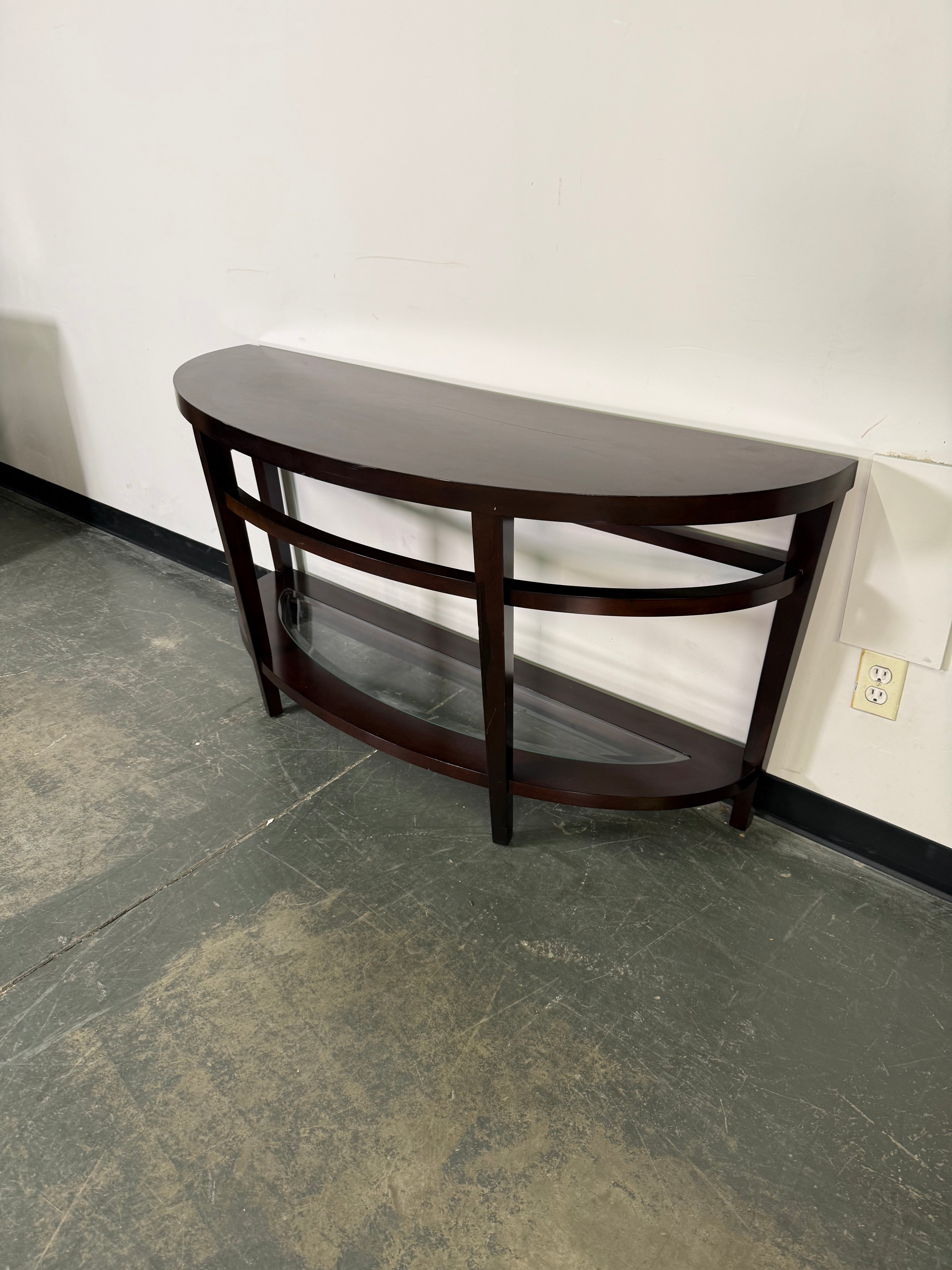 Modern Espresso Sofa & End Table Set